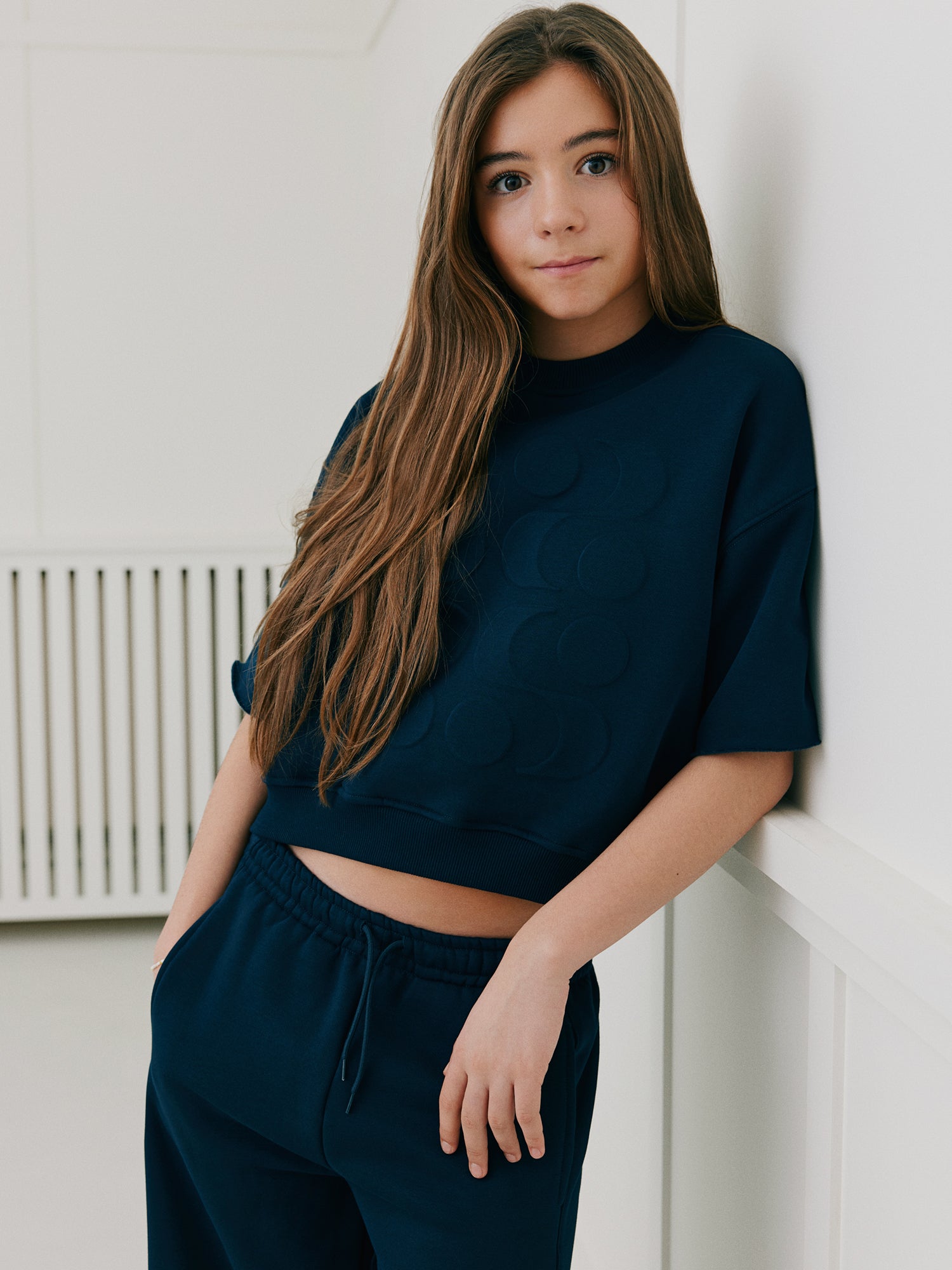 sofie-schnoor-young-eloisesy-sweatshirt-navy-kurzarm image 3