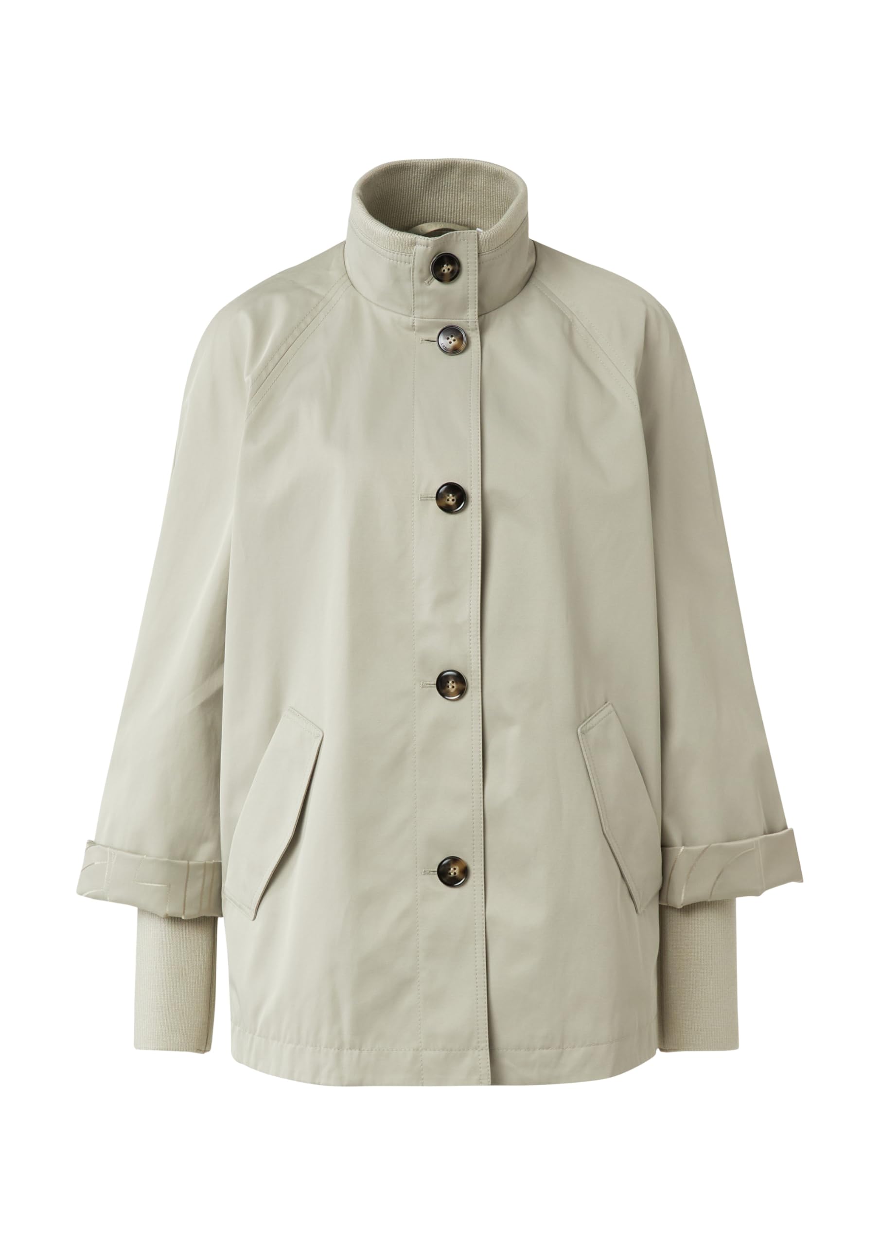 comma-cape-jacke-xs-beige-stehkragen-relaxed-fit image 4