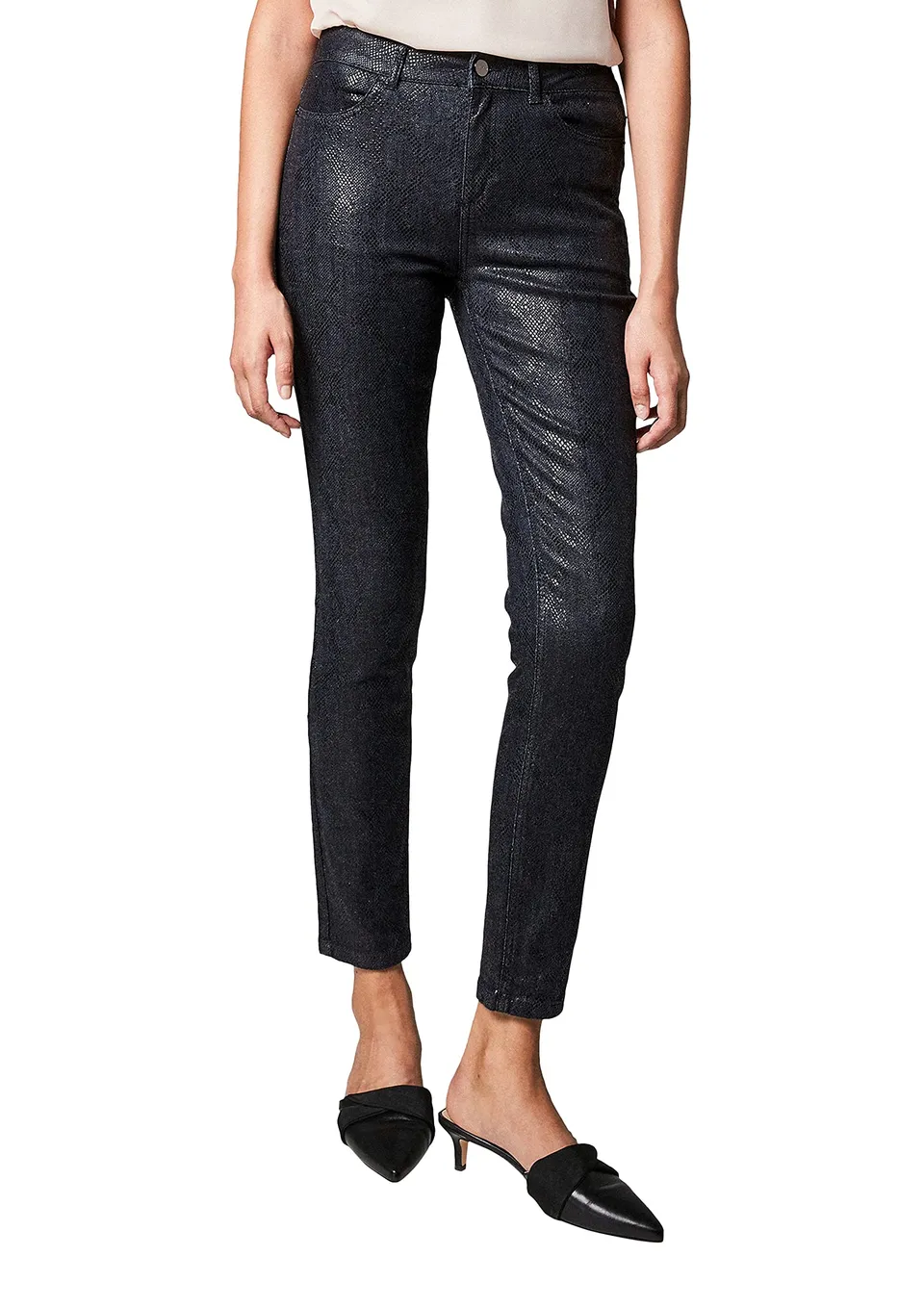 comma-jeans-snake-damenjeans-animal-muster-schmal image 1