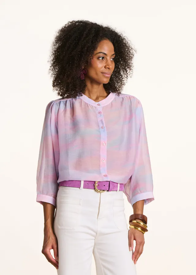 la-f-e-marabout-e-douwina-bluse-rosa-batik-tencel image 1