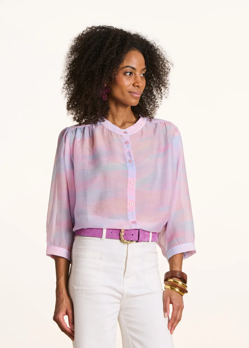 la-f-e-marabout-e-douwina-bluse-rosa-batik-tencel image 1