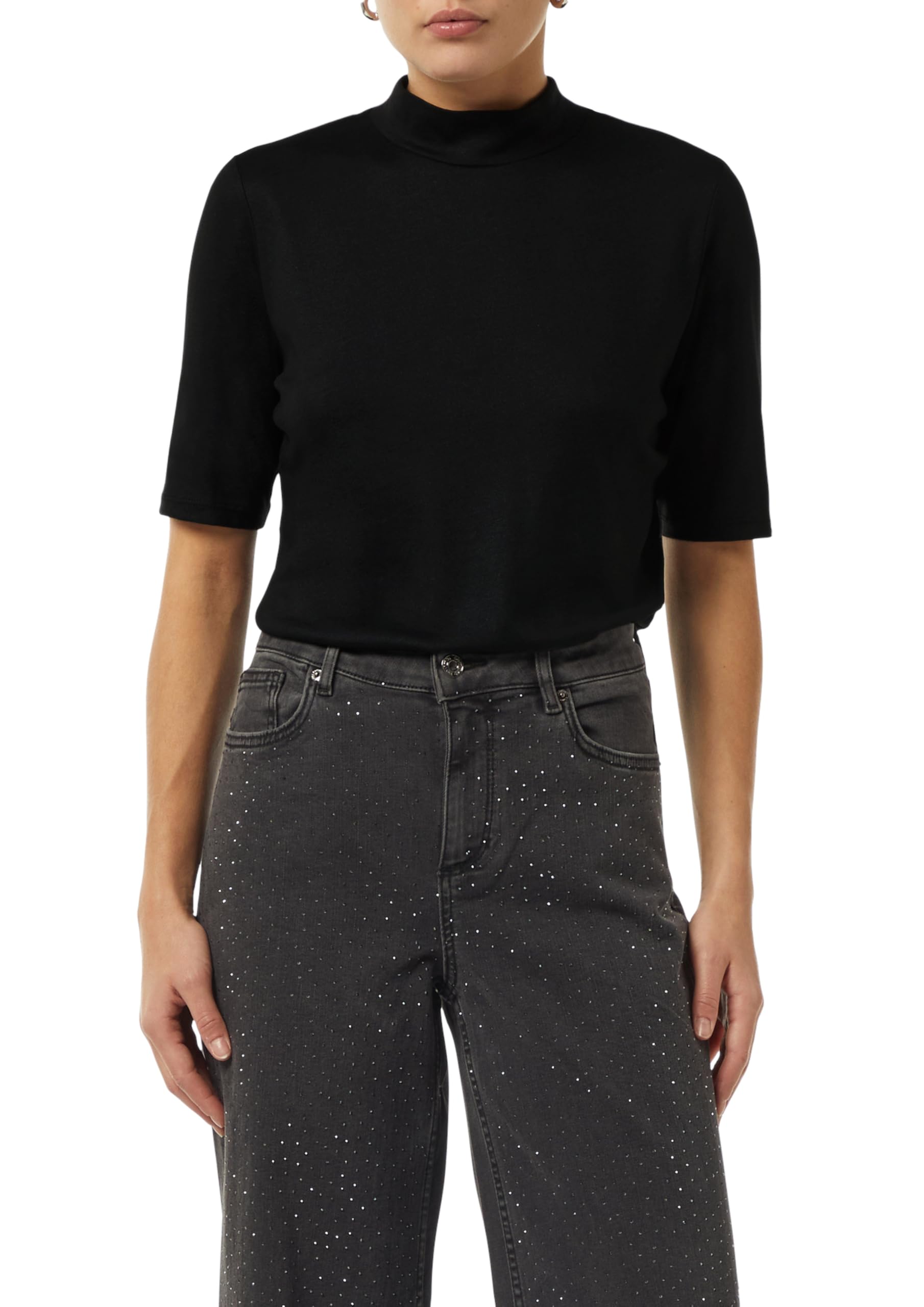 comma-t-shirt-modalmix-wei-gr-36-stehkragen image 1