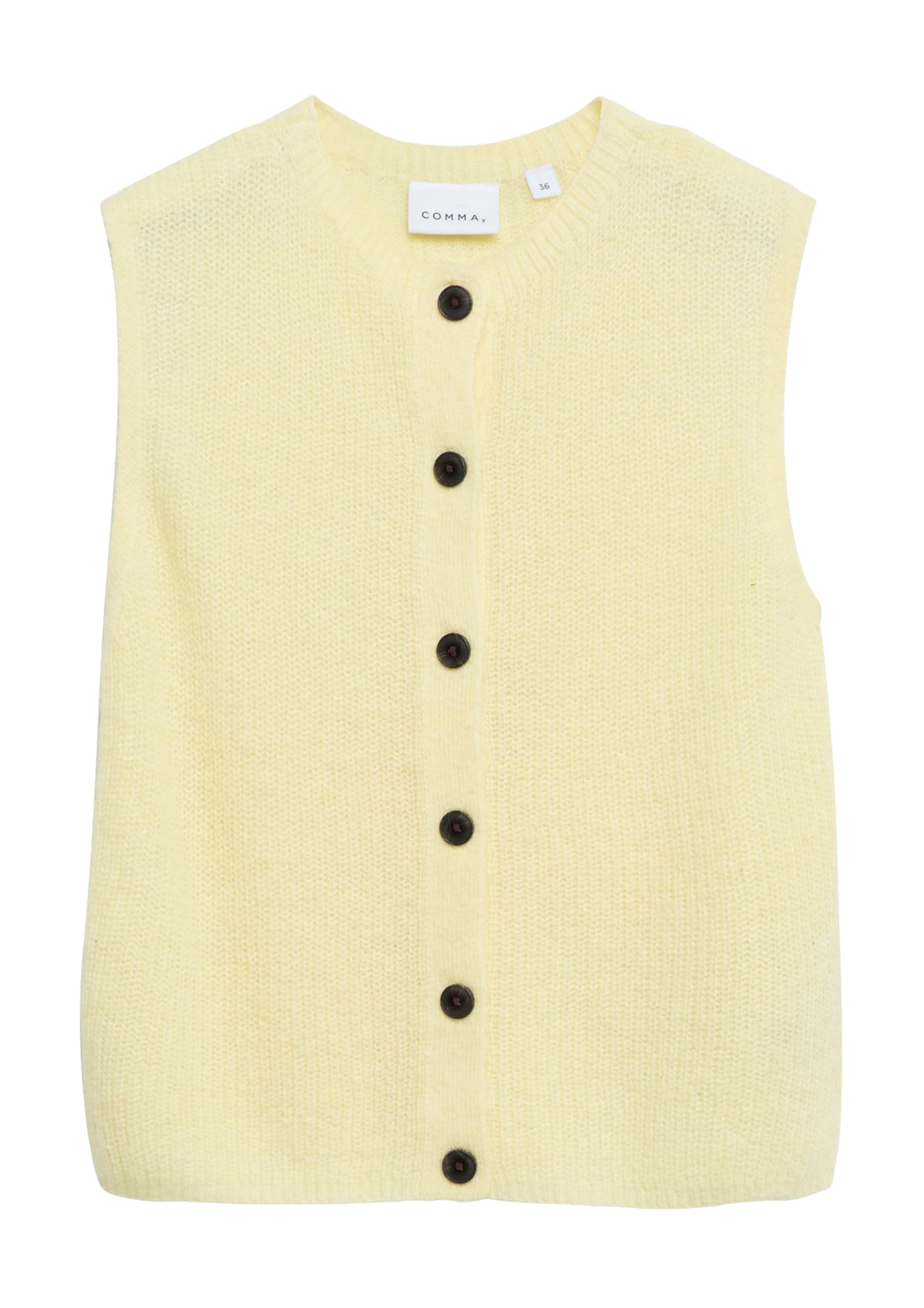 comma-2183130-sweater-strickweste-gelb-alpakamix-leicht image 4