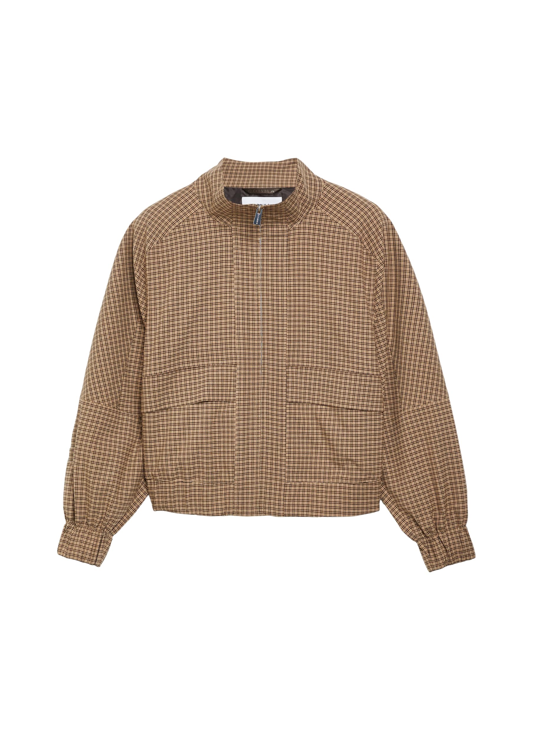 comma-blousonjacke-karo-stehkragen-jacke-gr-e-38 image 4