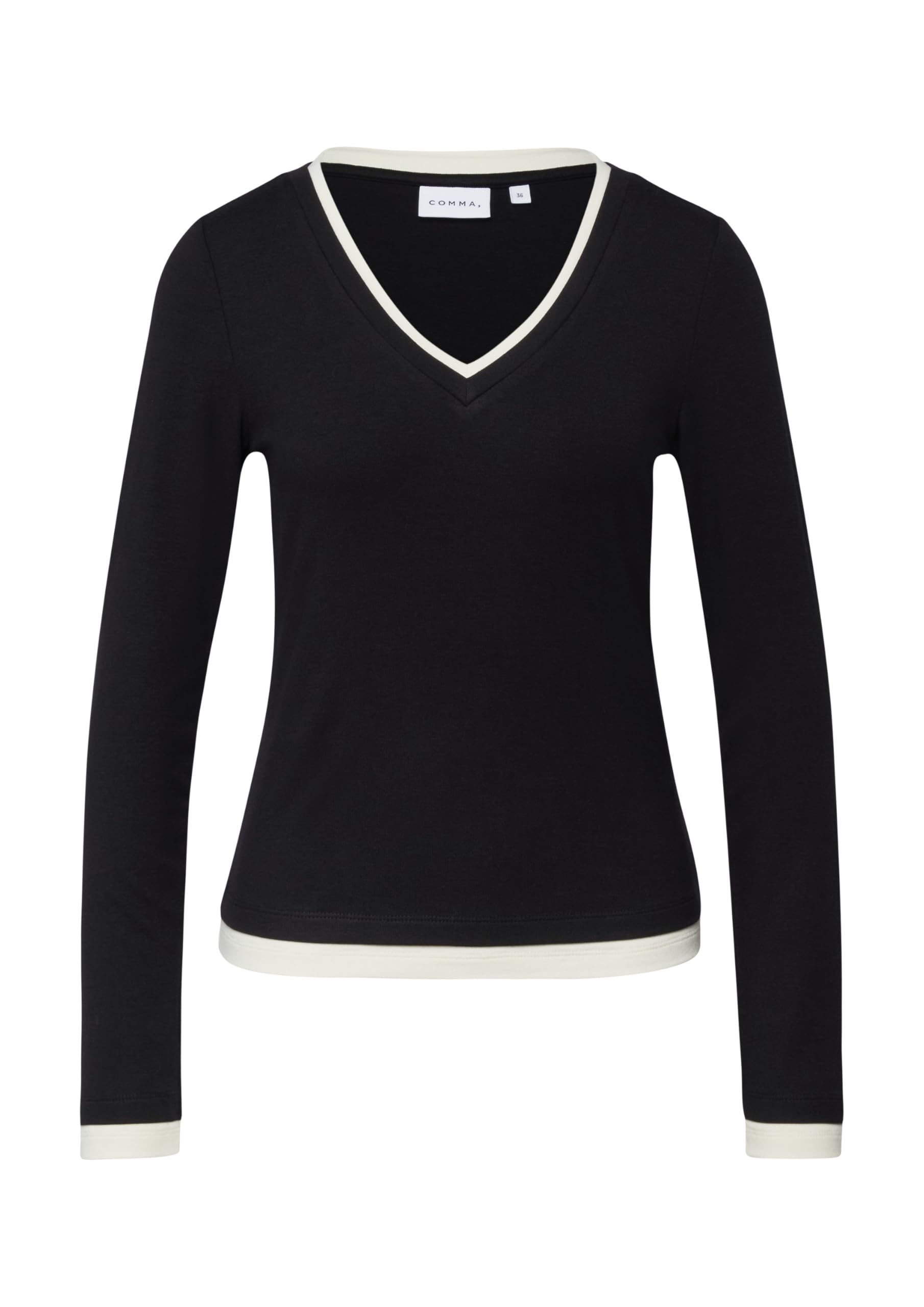 comma-2176245-jersey-longsleeve-pastellt-rkis-kontrast image 4