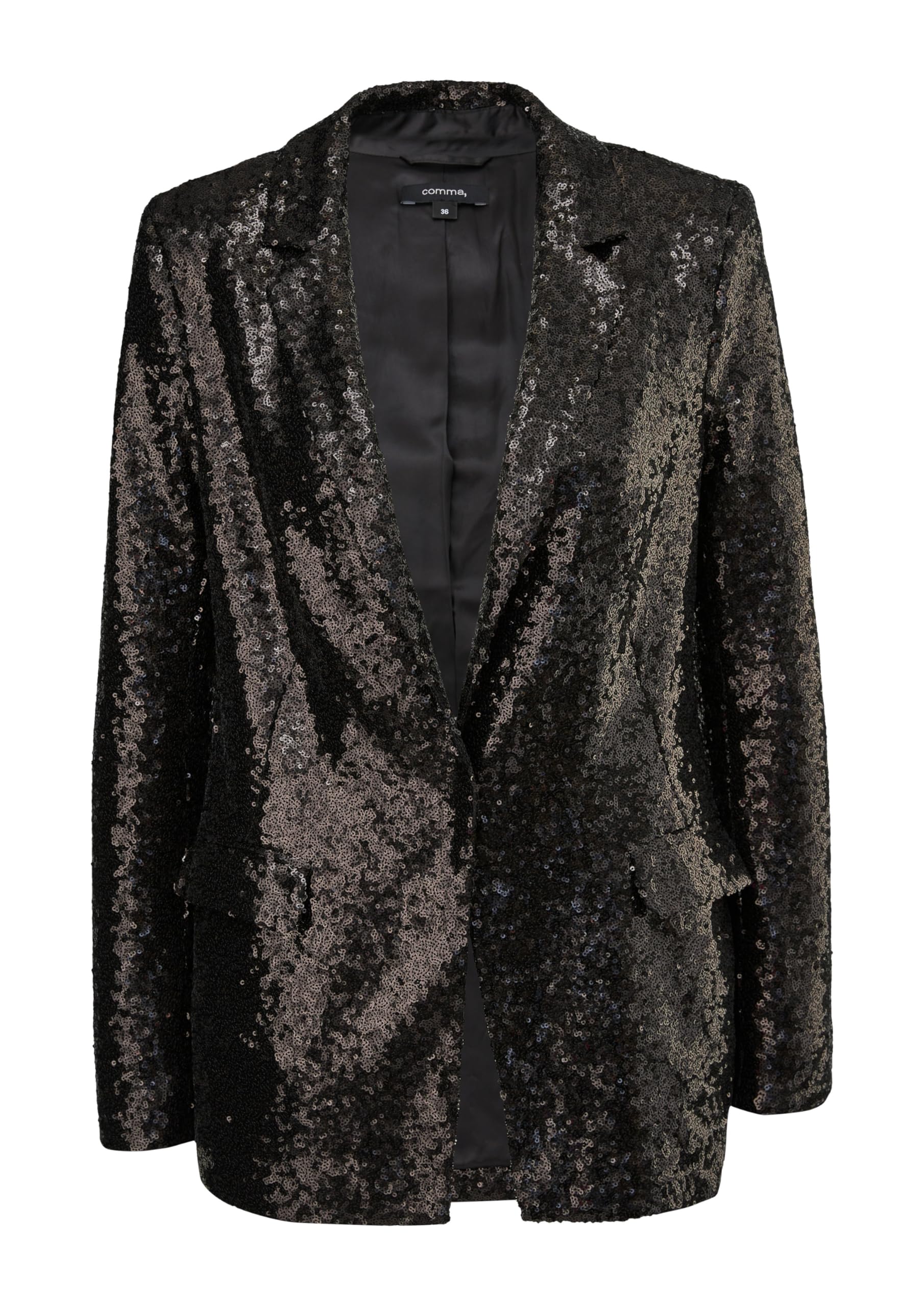 comma-longblazer-pailletten-gr-38-schwarz-festlich image 3