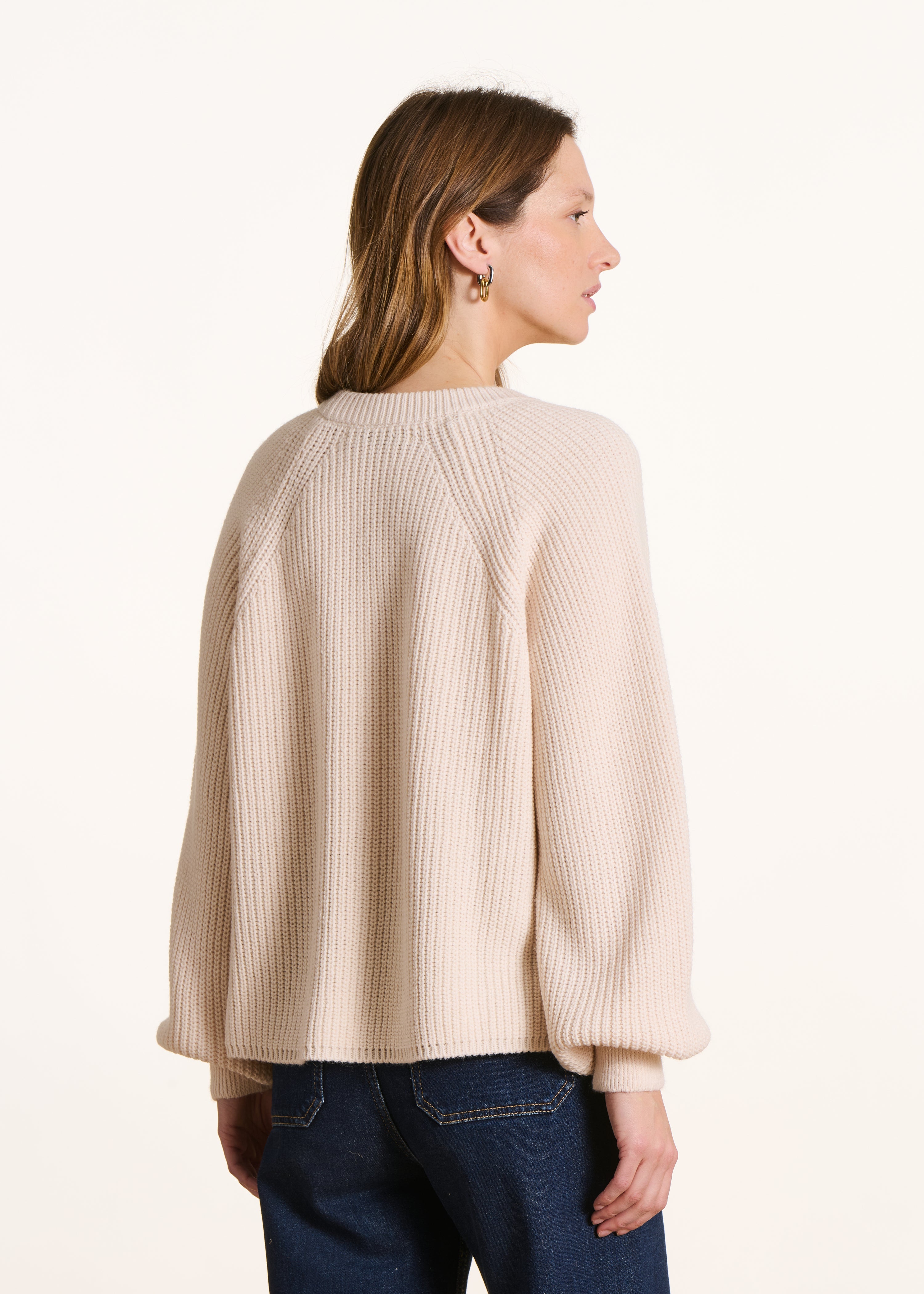 la-f-e-marabout-e-egiste-pullover-ecru-gr-m-puff-rmel image 3