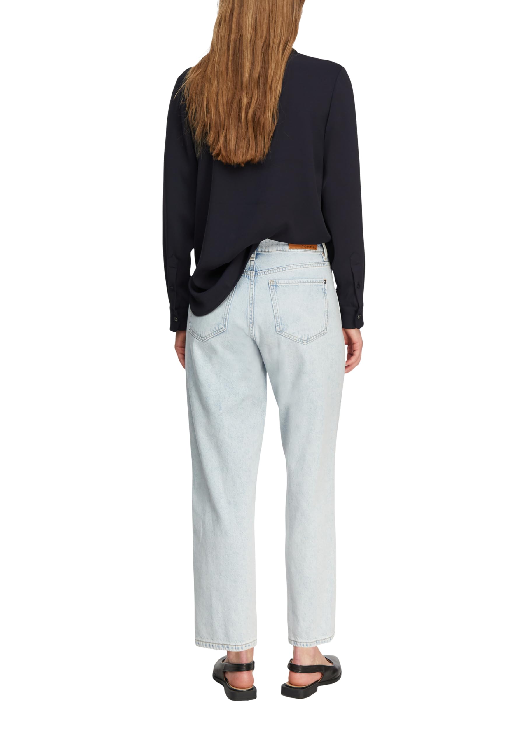 comma-jeans-barrel-leg-mid-rise-gr-42-ankle-waschung image 2