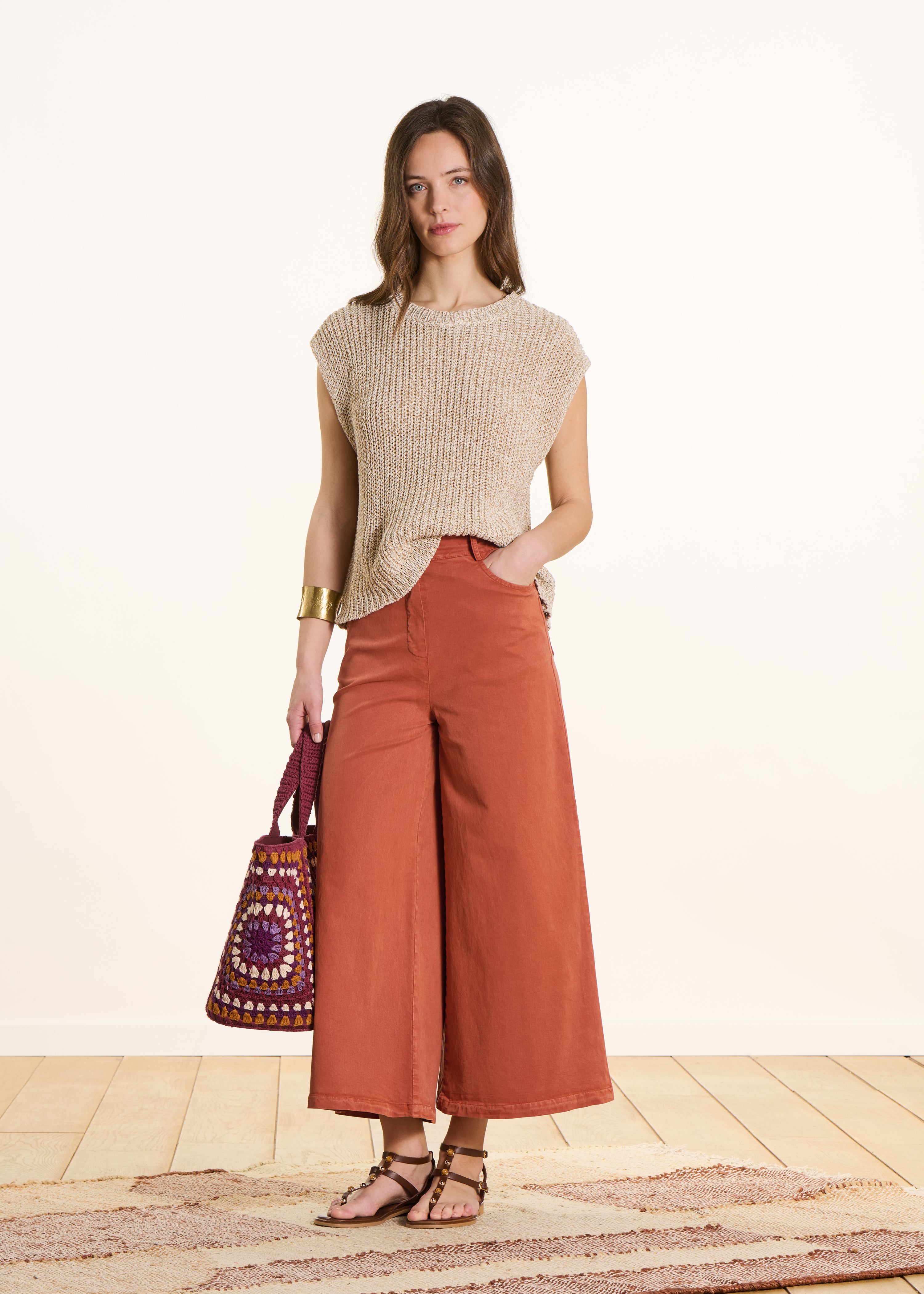 la-f-e-marabout-e-field-hose-terracotta-weit-7-8 image 2