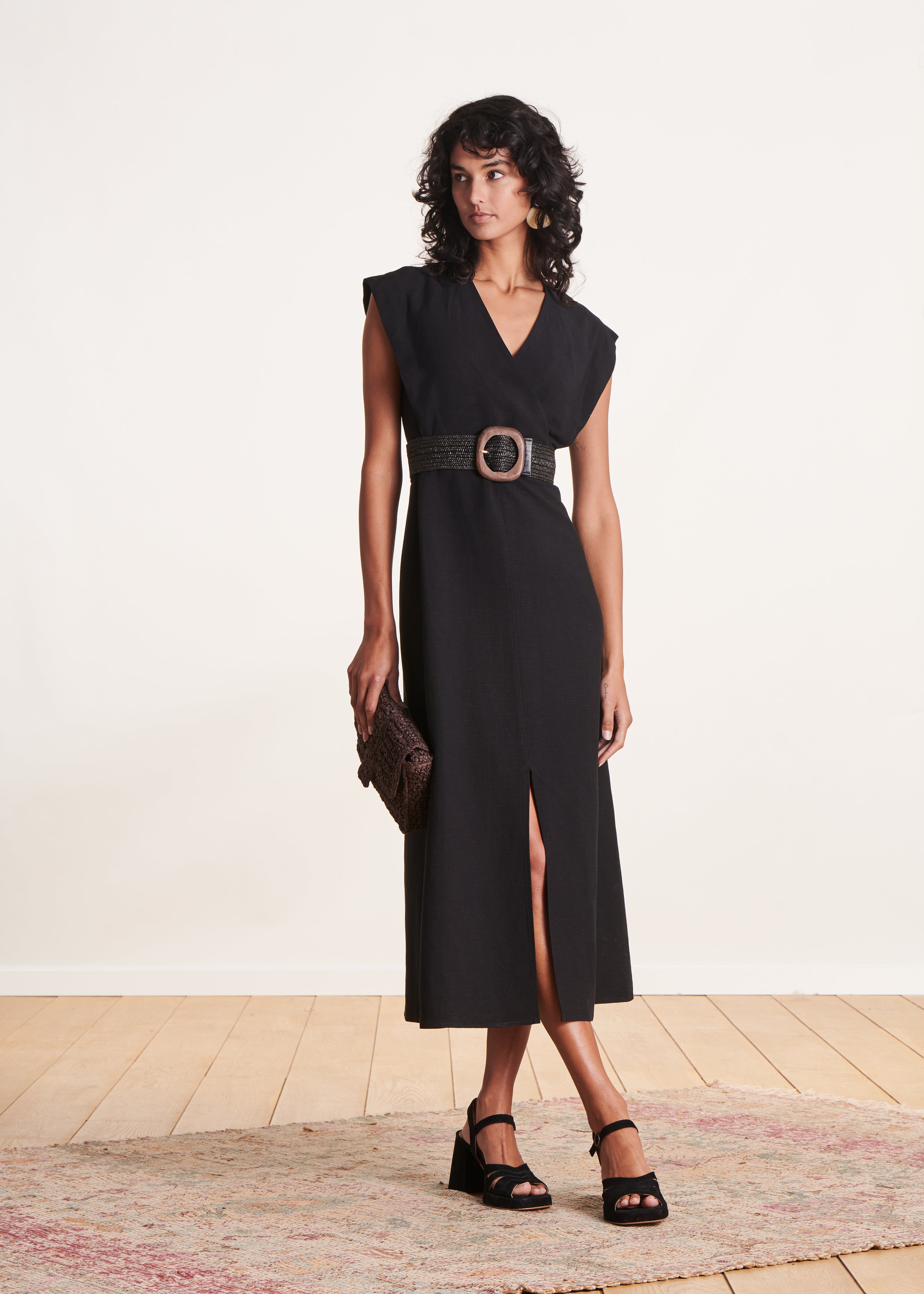 la-f-e-marabout-e-savigny-kleid-schwarz-wickel-midi image 2
