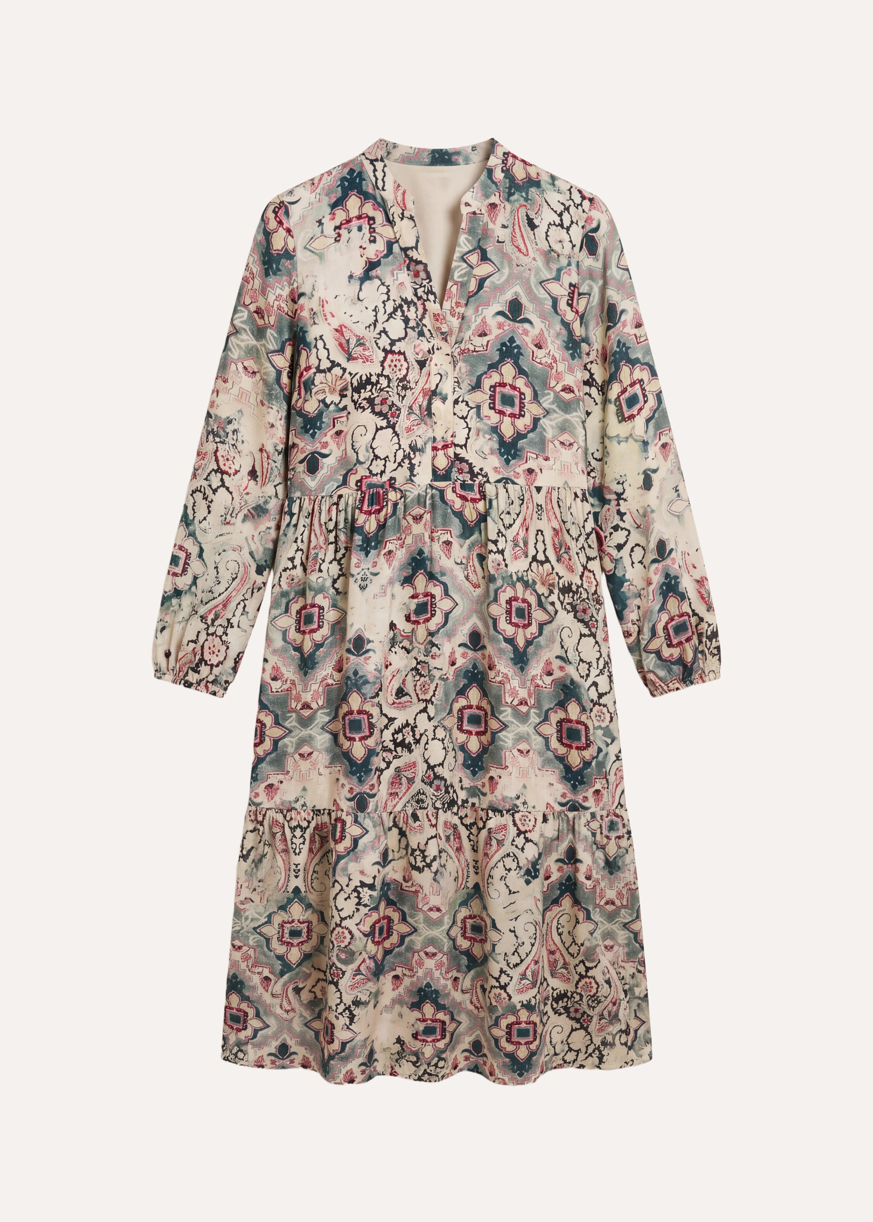 la-f-e-marabout-e-groquet-kleid-ecru-print-gr-38 image 5
