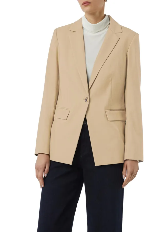 comma-blazers-blazer-twill-sand-gr-e-42-tailliert image 1