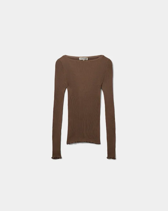 sofie-schnoor-women-irisasw-langarmshirt-seide-braun image 1