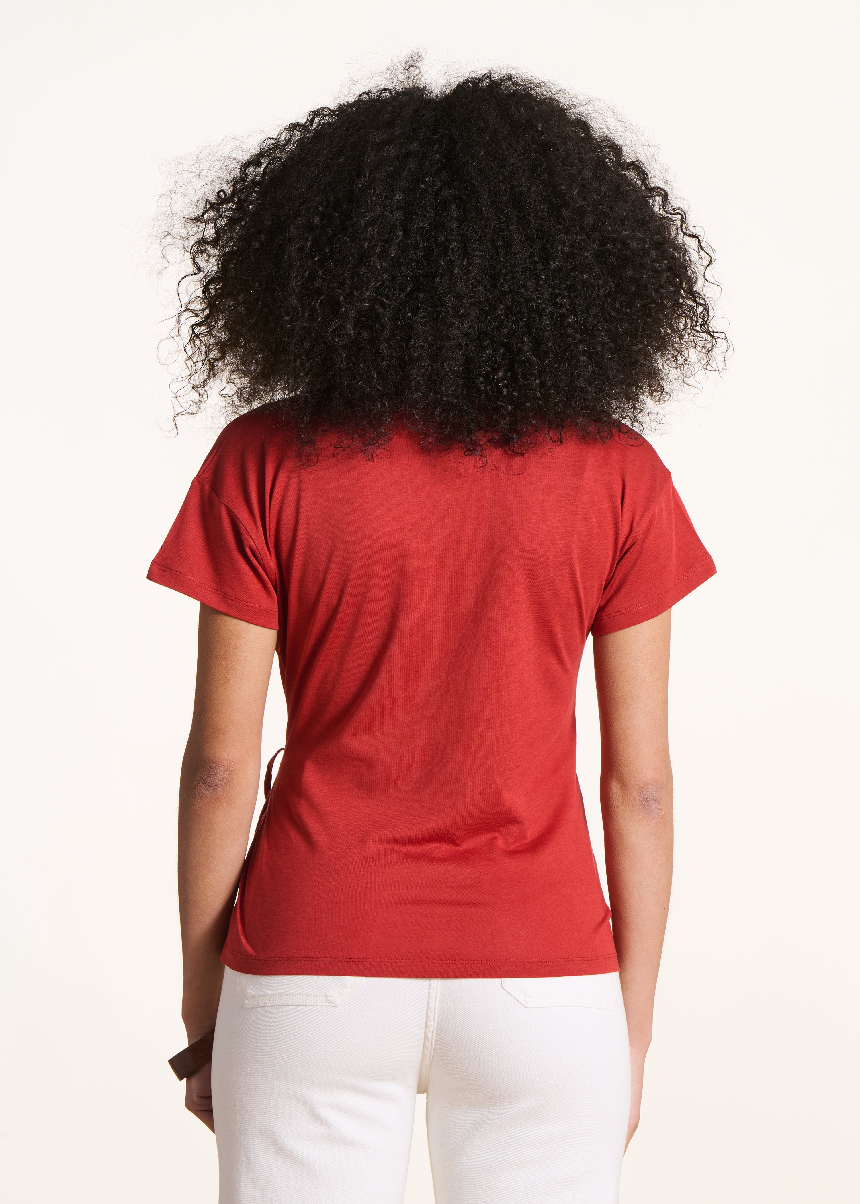 la-f-e-marabout-e-t-shirt-fluide-t-shirt-rot-lyocell image 3