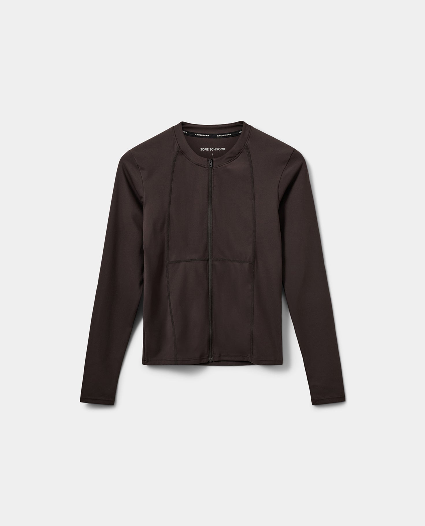 sofie-schnoor-sport-jayaspo-zip-langarm-bluse-dunkelbraun image 1