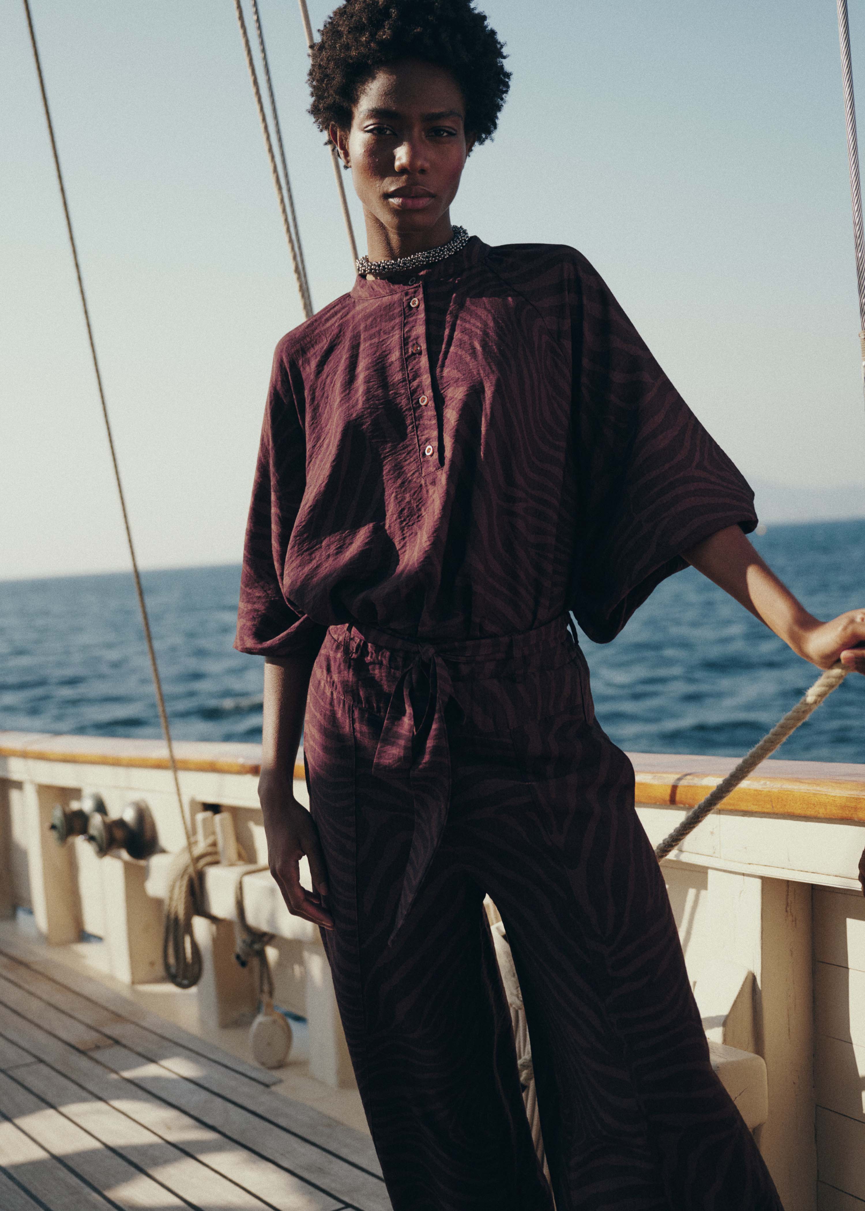 la-f-e-marabout-e-feji-bluse-braun-animalprint-oversize image 1