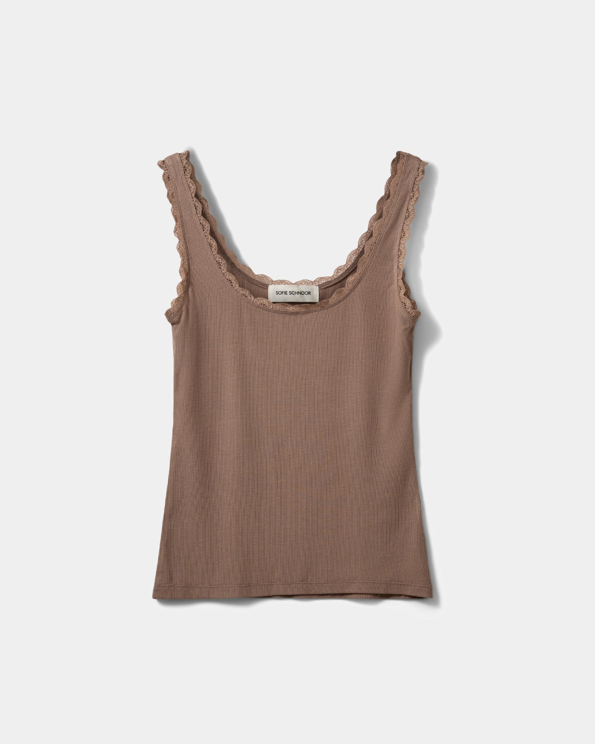 sofie-schnoor-women-ulrikkesw-top-braun-mit-spitze image 1