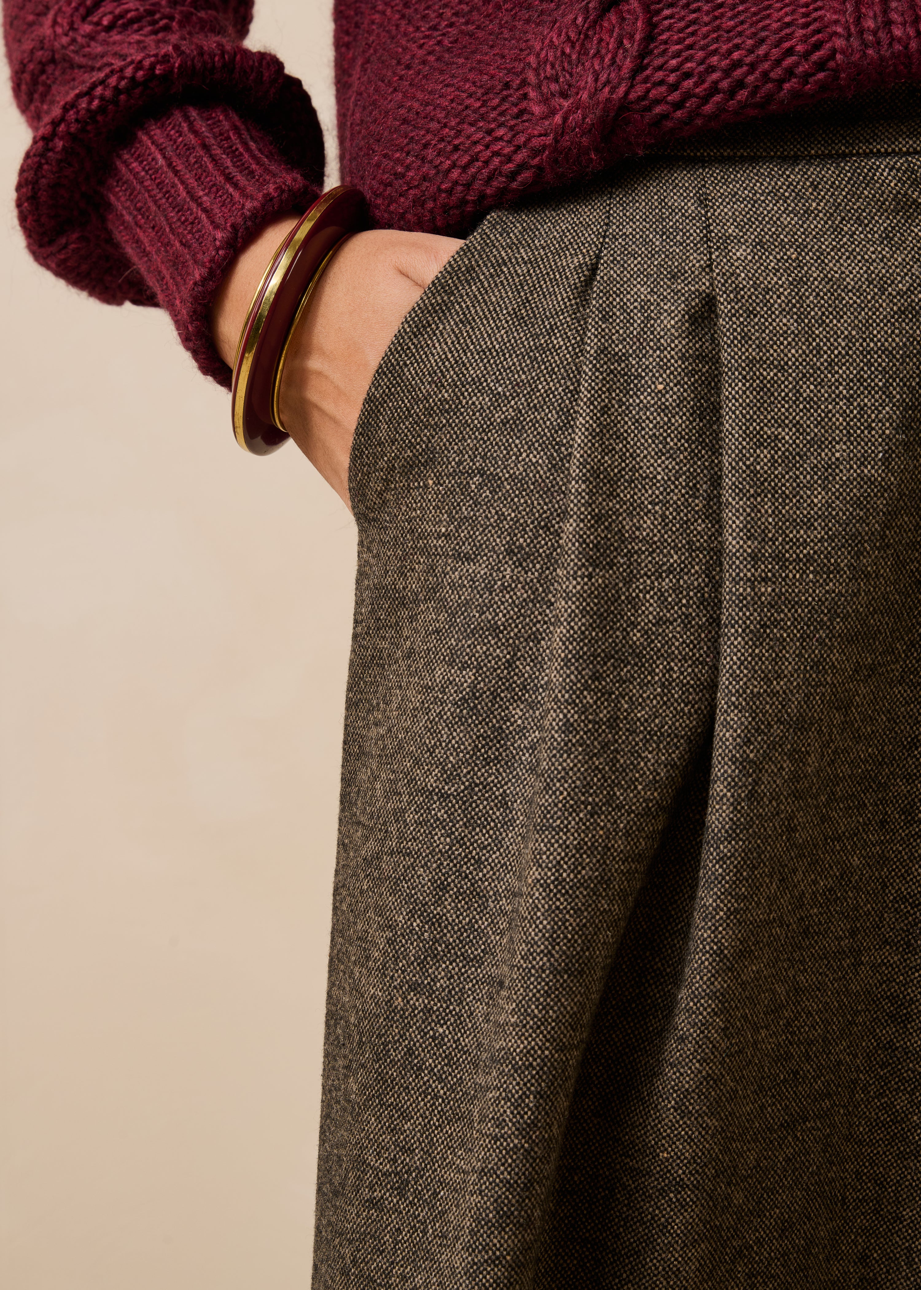 la-f-e-marabout-e-ezur-hose-braun-tweed-weit image 5