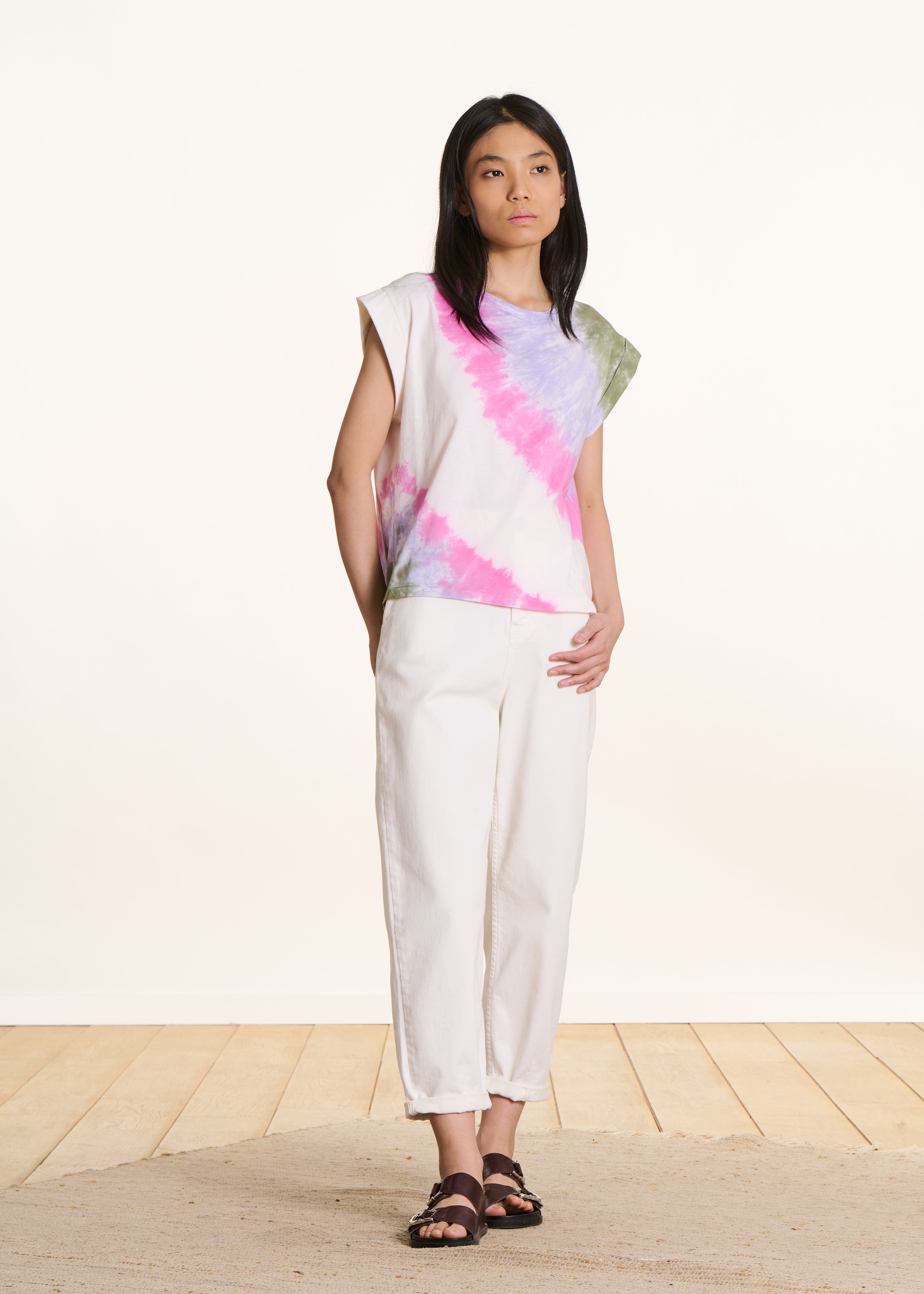 la-f-e-marabout-e-tops-fenty-t-shirt-baumwolle-fiesta-rosa image 2