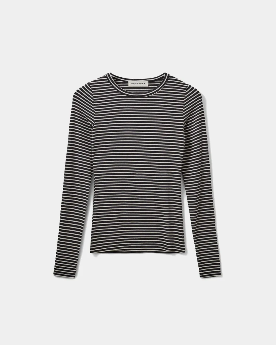 sofie-schnoor-women-petriciasw-langarmshirt-schwarz-gestreift image 1