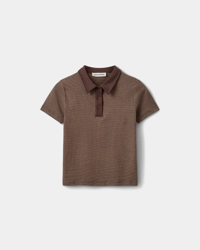 sofie-schnoor-calistasw-polo-shirt-braun-gestreift image 1