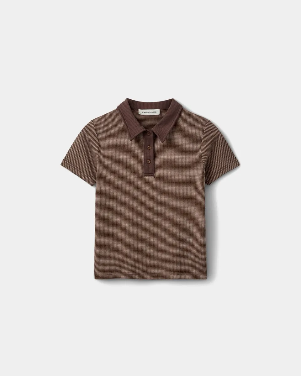 sofie-schnoor-calistasw-polo-shirt-braun-gestreift image 1
