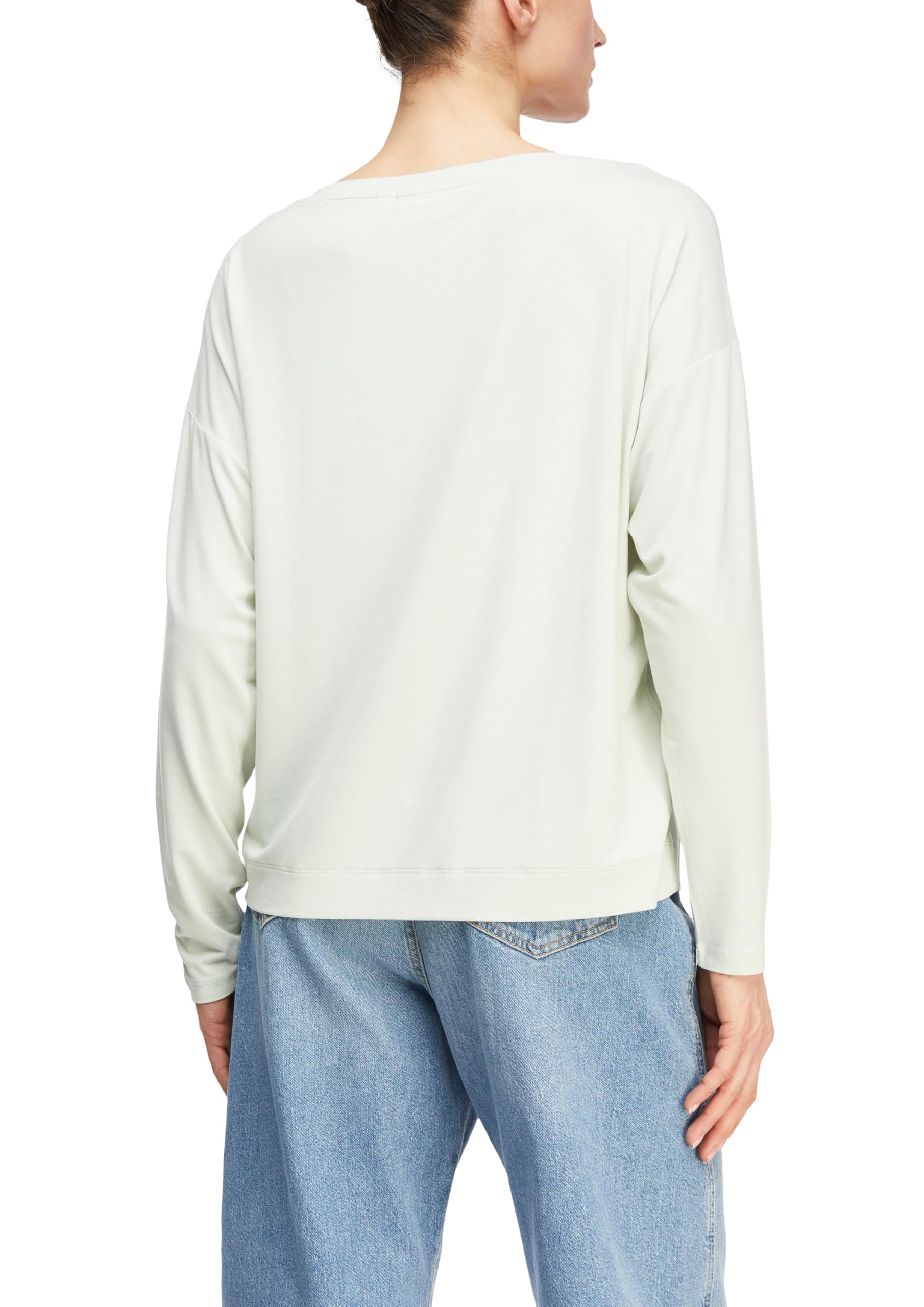 comma-langarm-t-shirt-u-boot-frontprint-pastellt-rkis image 2