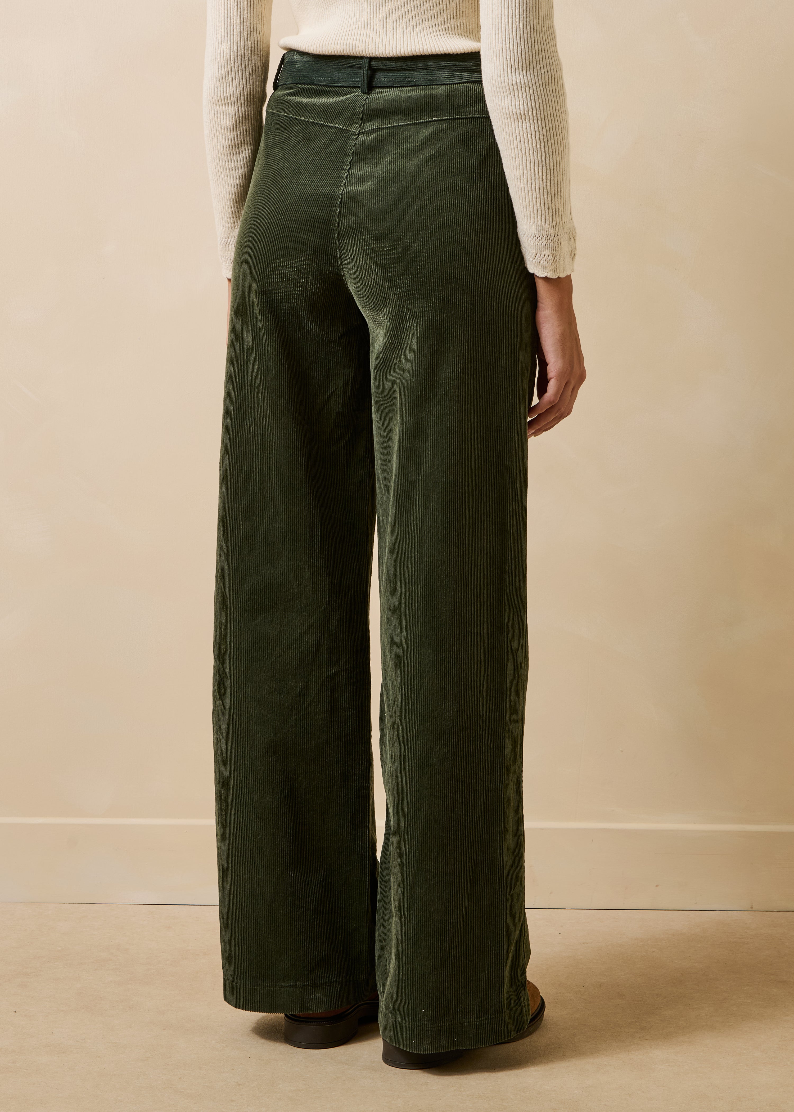la-f-e-marabout-e-globus-cordhose-damen-kaki-weites-bein image 3