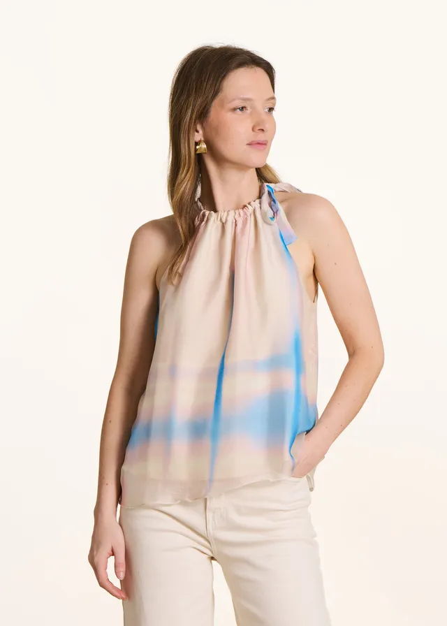 la-f-e-marabout-e-tie-dye-top-blush-rosa-viskose-seide image 1