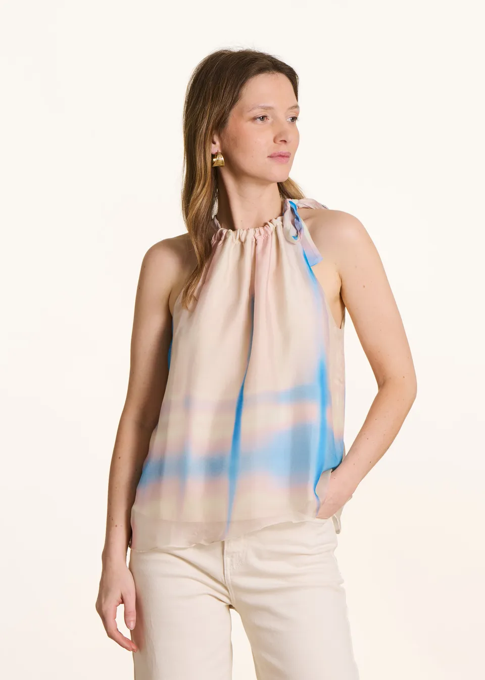 la-f-e-marabout-e-tie-dye-top-blush-rosa-viskose-seide image 1