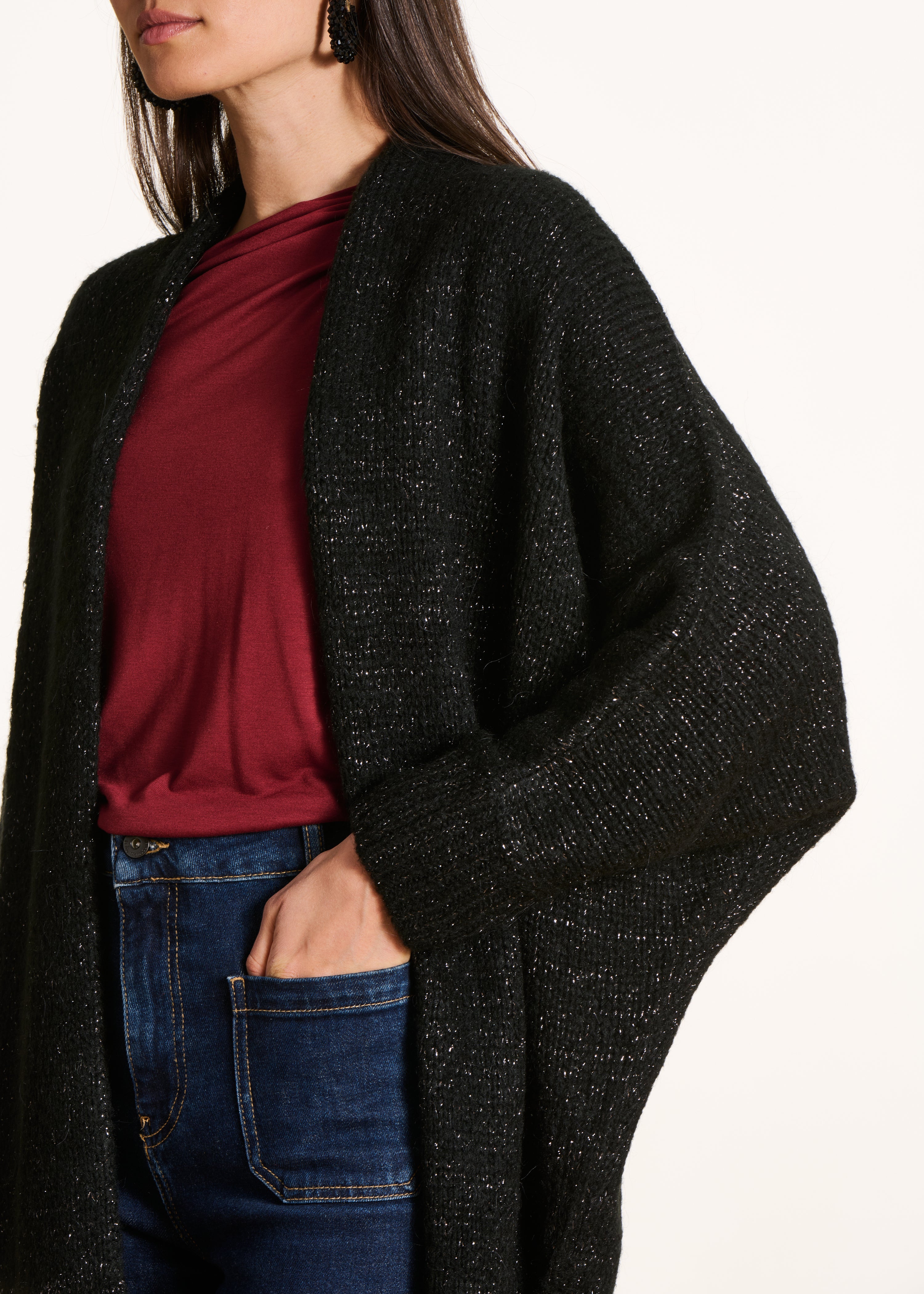 la-f-e-marabout-e-camille-cardigan-schwarz-mohair-oversize image 5