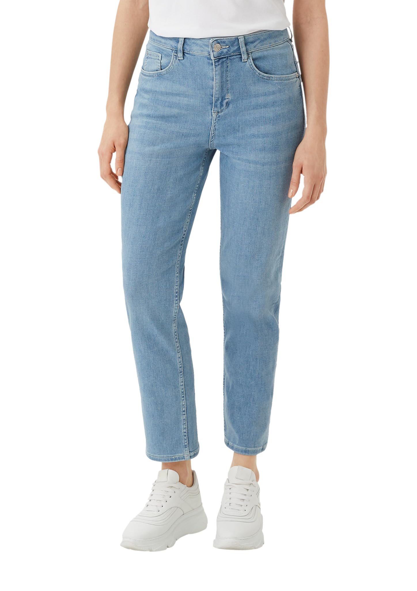 comma-straight-leg-jeans-hoher-bund-gr-34-blau image 1
