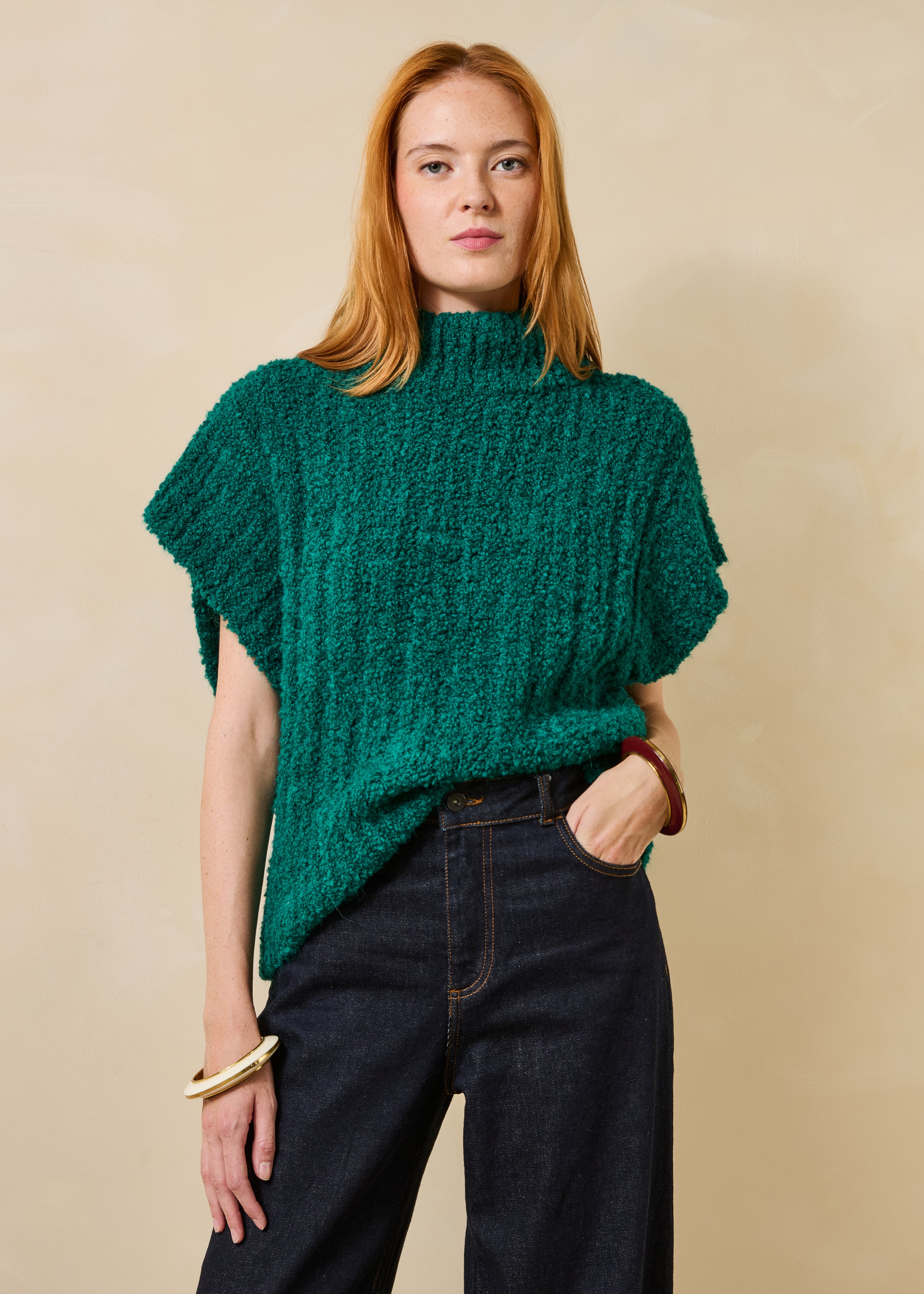 la-f-e-marabout-e-gotico-pullover-smaragd-kurz image 1