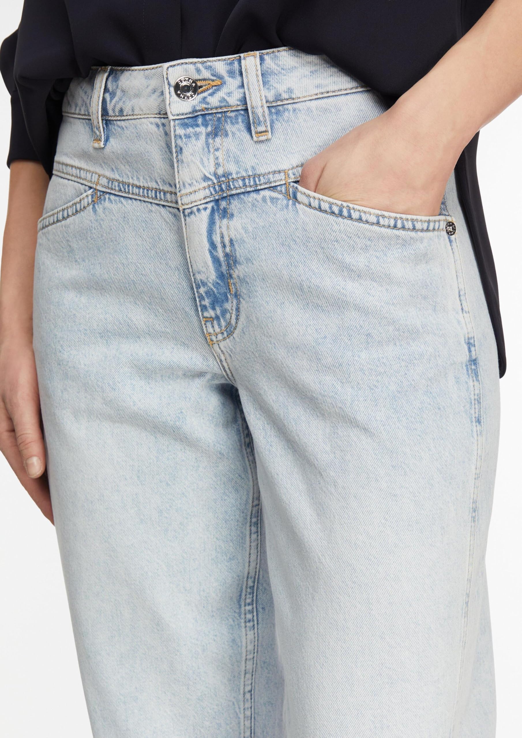 comma-jeans-barrel-leg-mid-rise-gr-42-ankle-waschung image 4