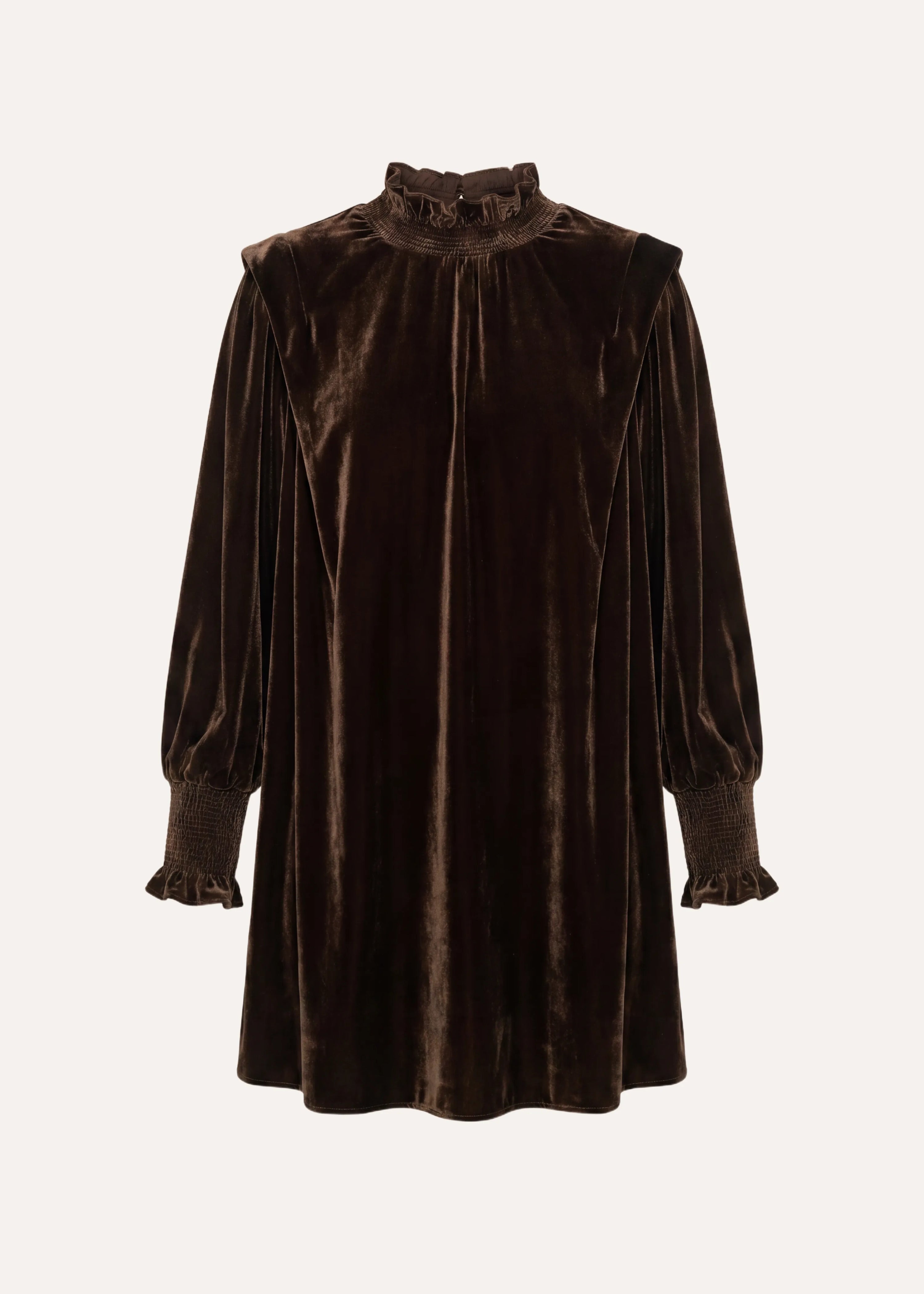 la-f-e-marabout-e-grazie-kleid-braun-samt-kurz-gr-34-44 image 5