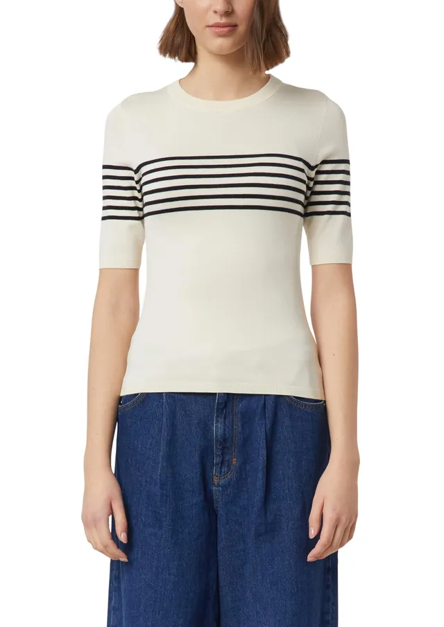 comma-kurzarmpullover-slim-fit-streifen-gr-44 image 1