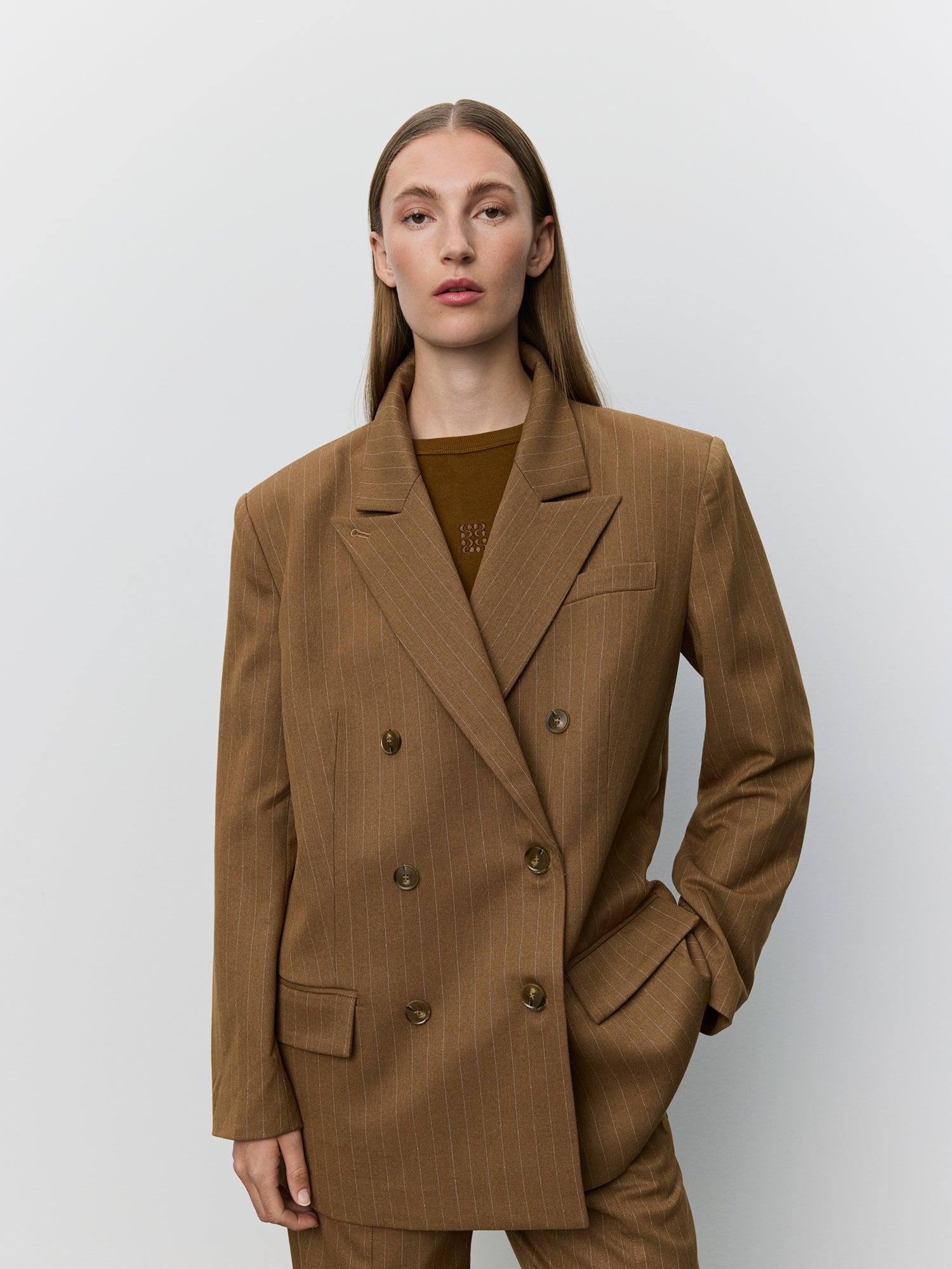 sofie-schnoor-women-avianasw-oversized-blazer-maplebrown image 5