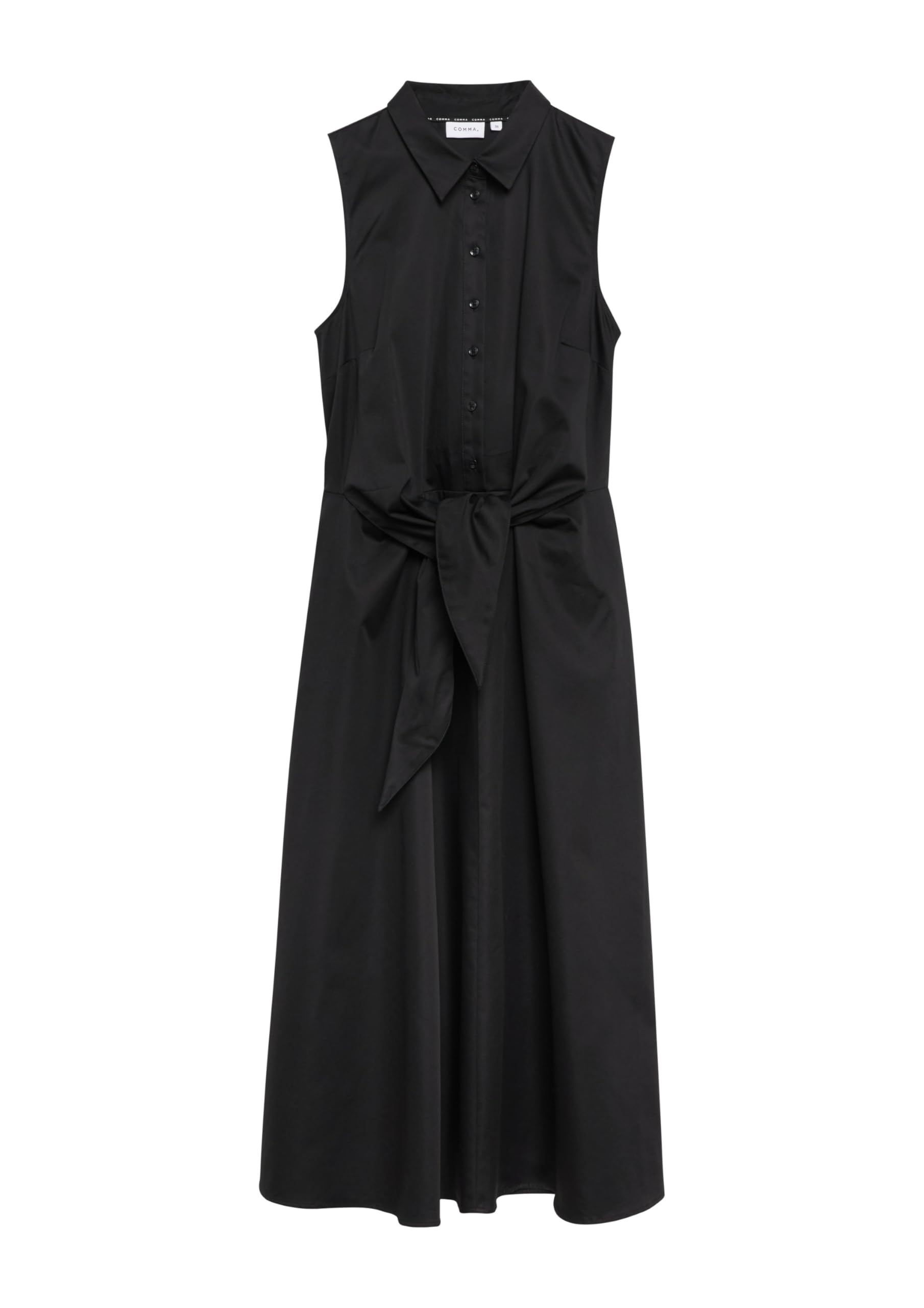 comma-dresses-kleid-a-linie-gr-34-schwarz-rmellos-bindedetail image 3