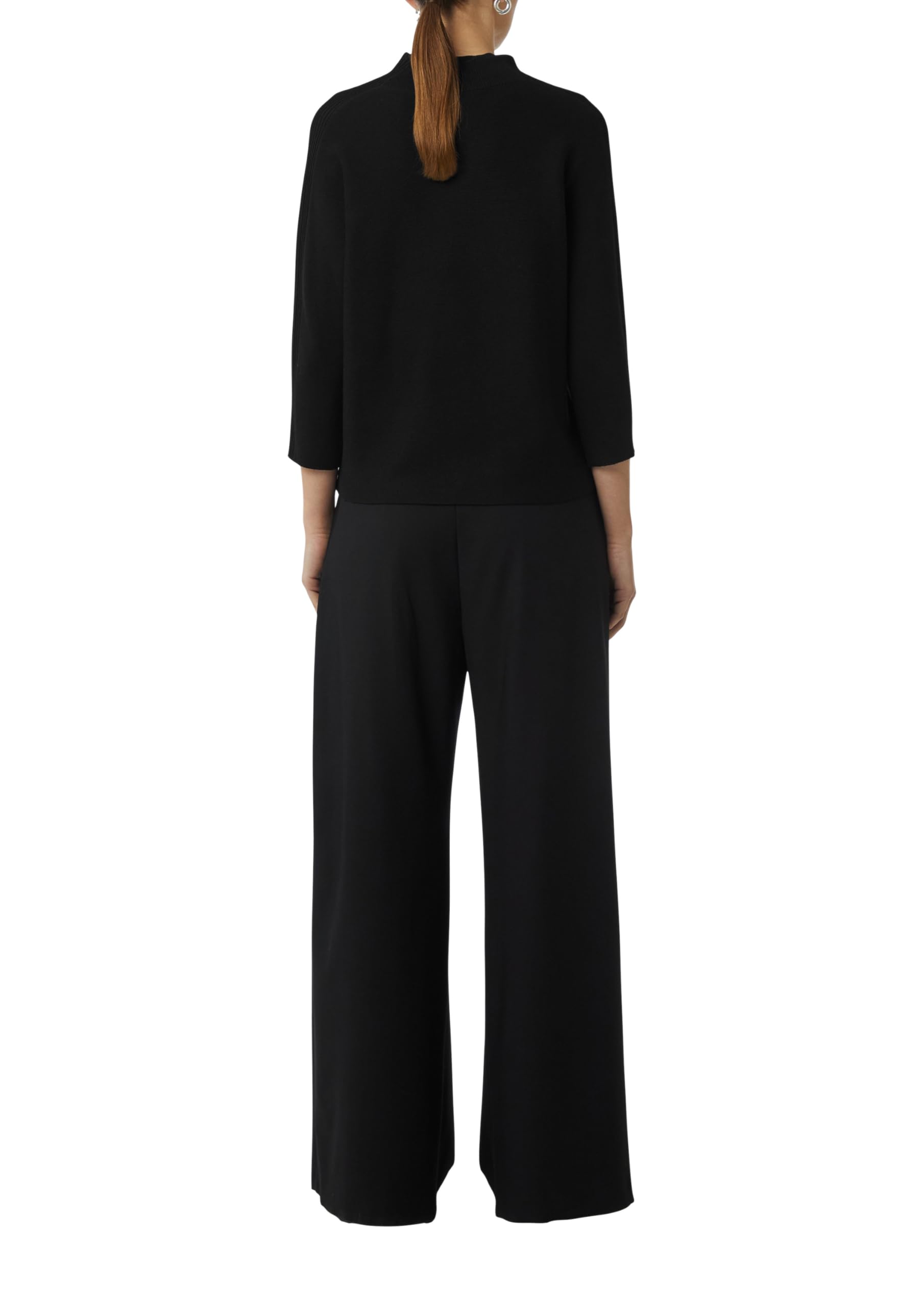 comma-feinstrickpullover-schwarz-stehkragen-gr-40 image 2