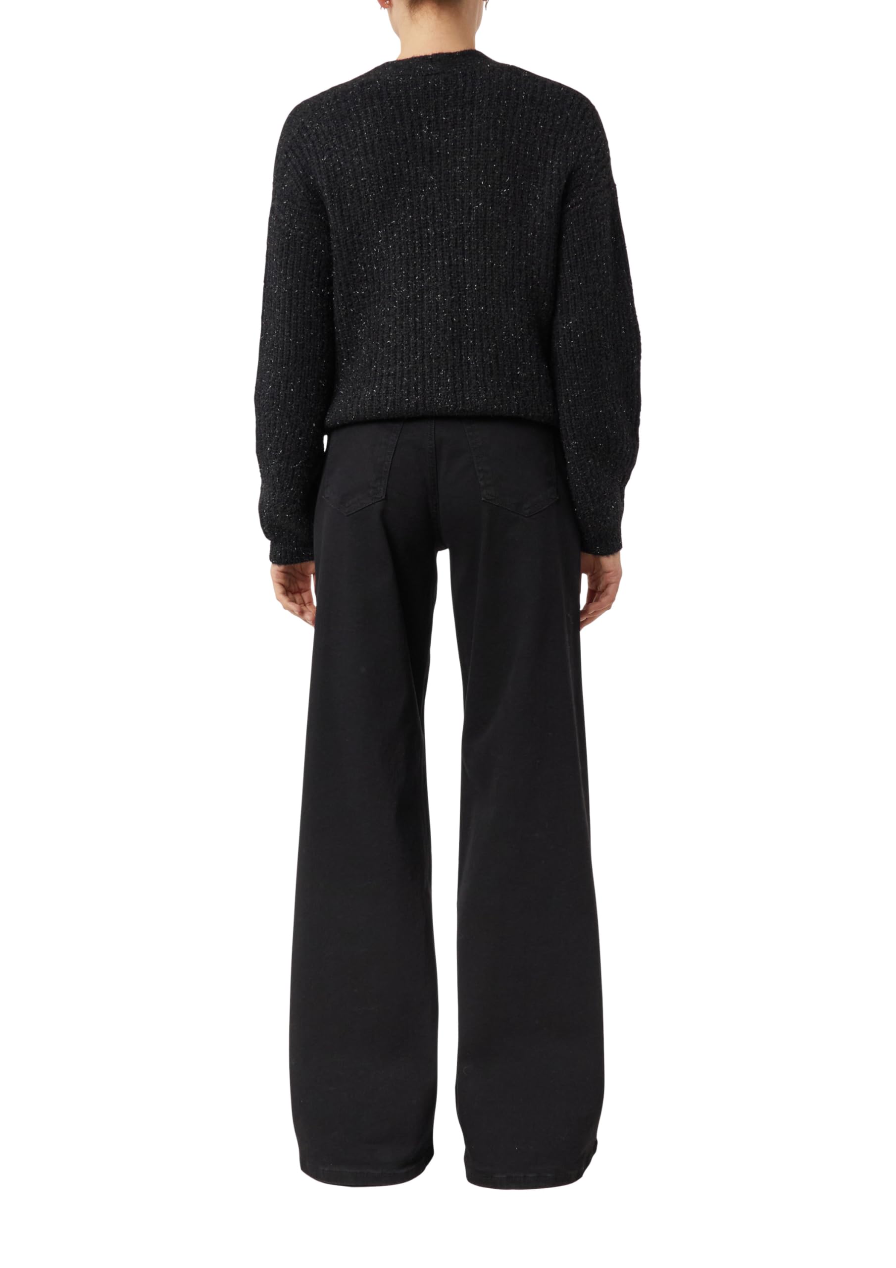 comma-jeans-2175749-schwarz-flared-40w-32l image 2