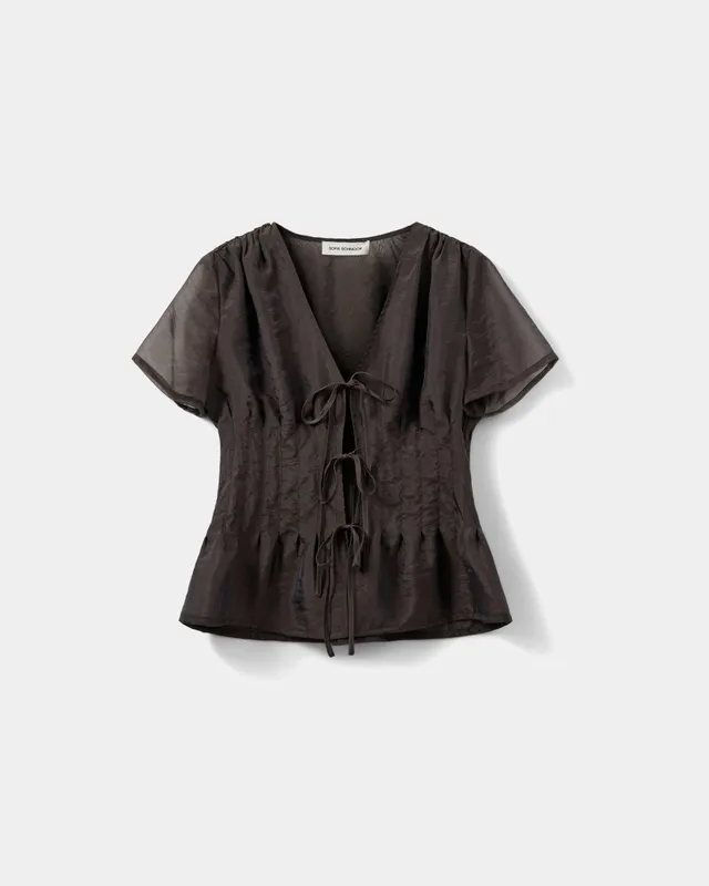 sofie-schnoor-women-ceniasw-bluse-dunkelbraun-transparent-schn-rung image 1