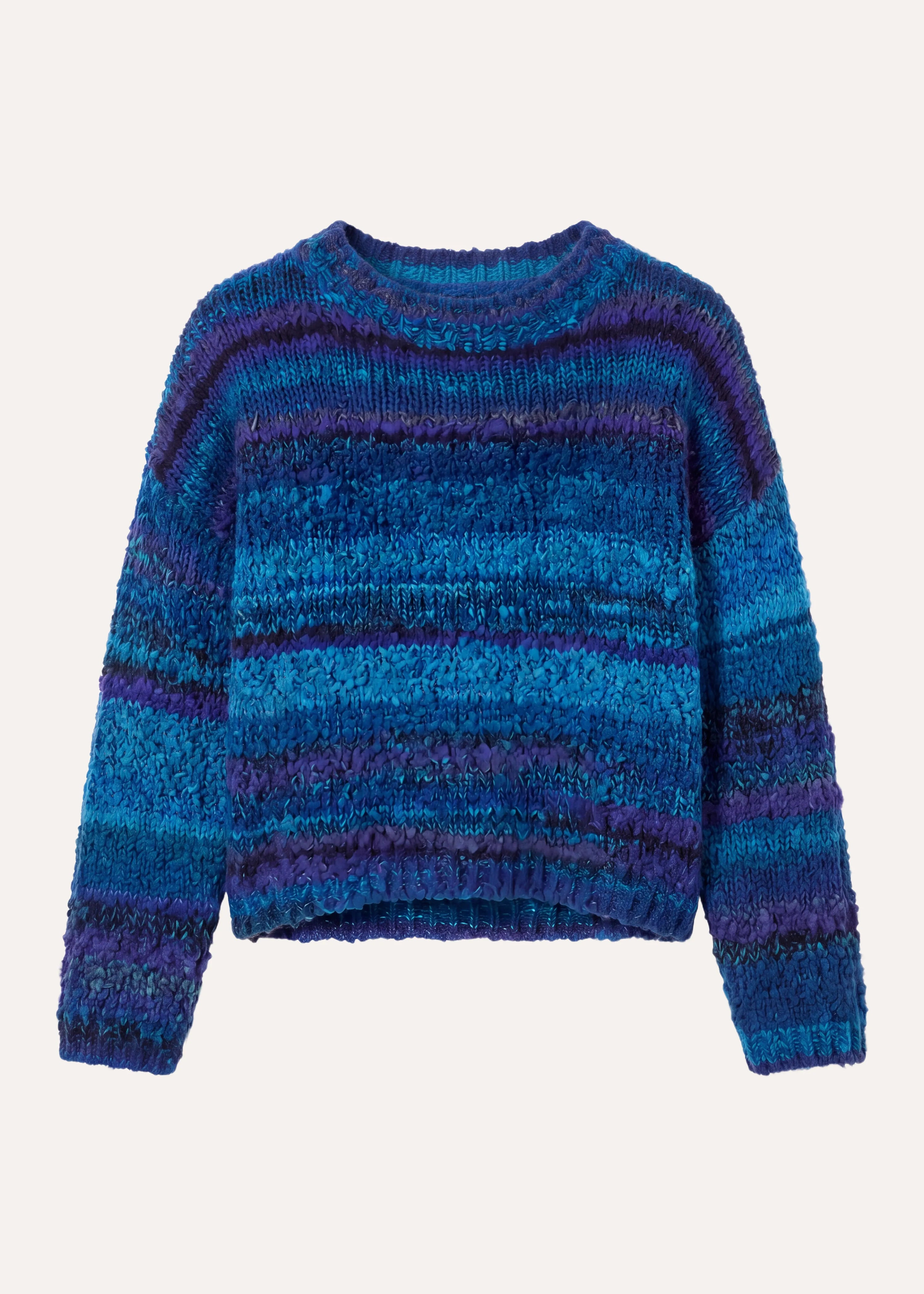 la-f-e-marabout-e-tresia-pullover-azurblau-oversize-gestreift image 6