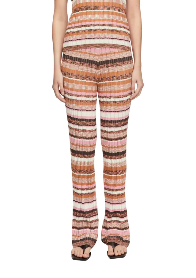 comma-strickhose-wide-leg-ajour-gestreift-gr-34 image 1