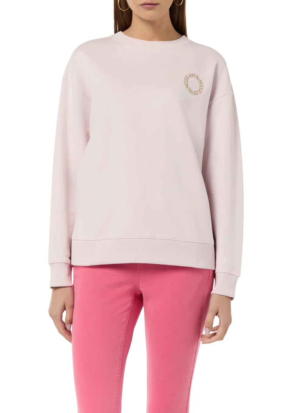 comma-sweatshirt-mit-r-ckenstickerei-pullover image 1