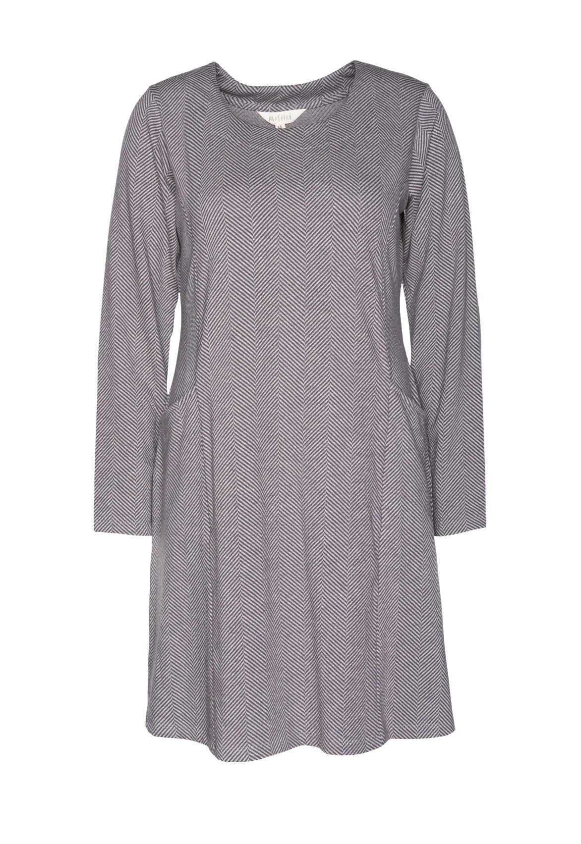 moshiki-dress-g6-kleid-jacquard-stretch-grey-90-cm image 1