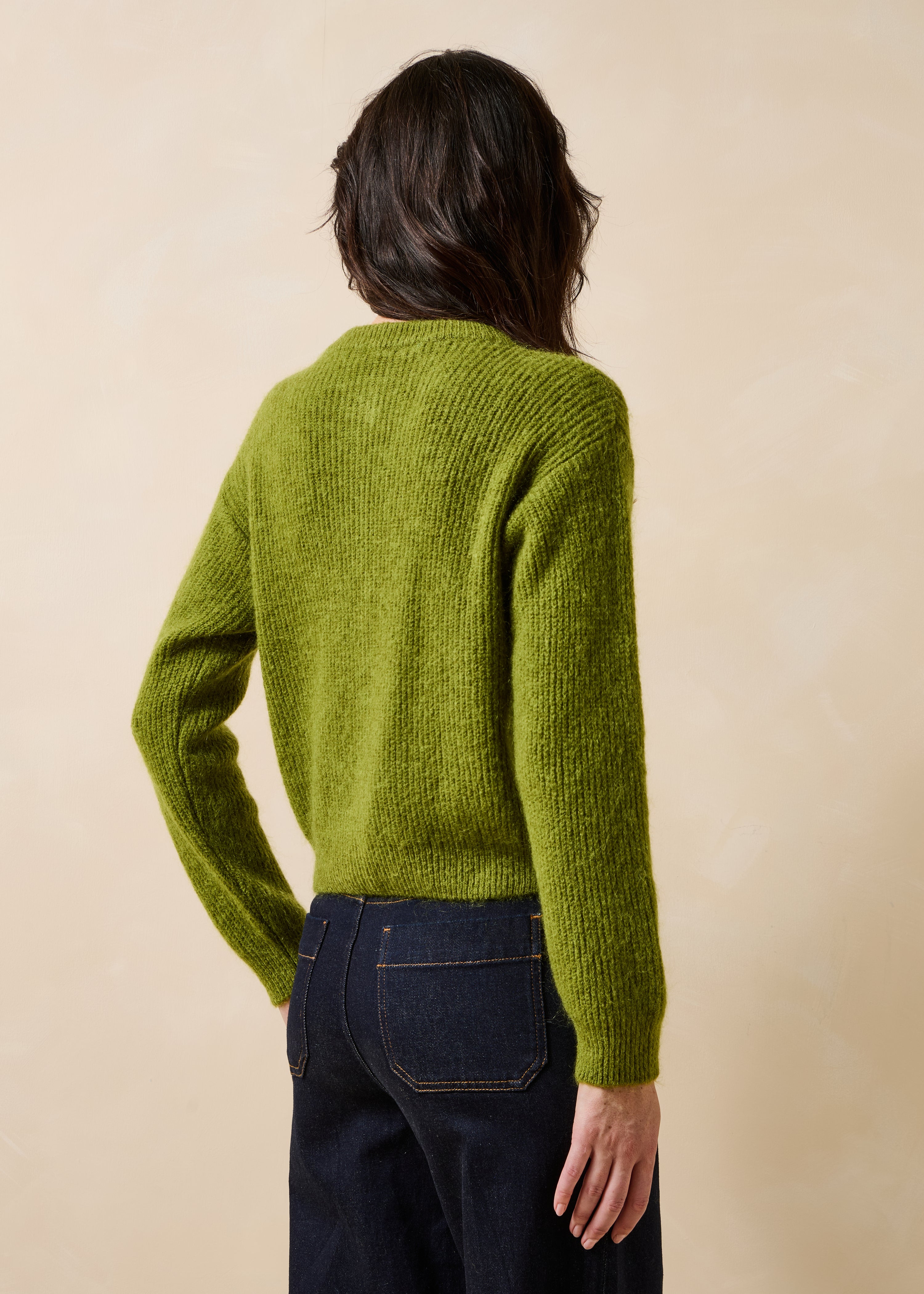 la-f-e-marabout-e-zakaria-strickjacke-gr-n-mohair-wolle image 3