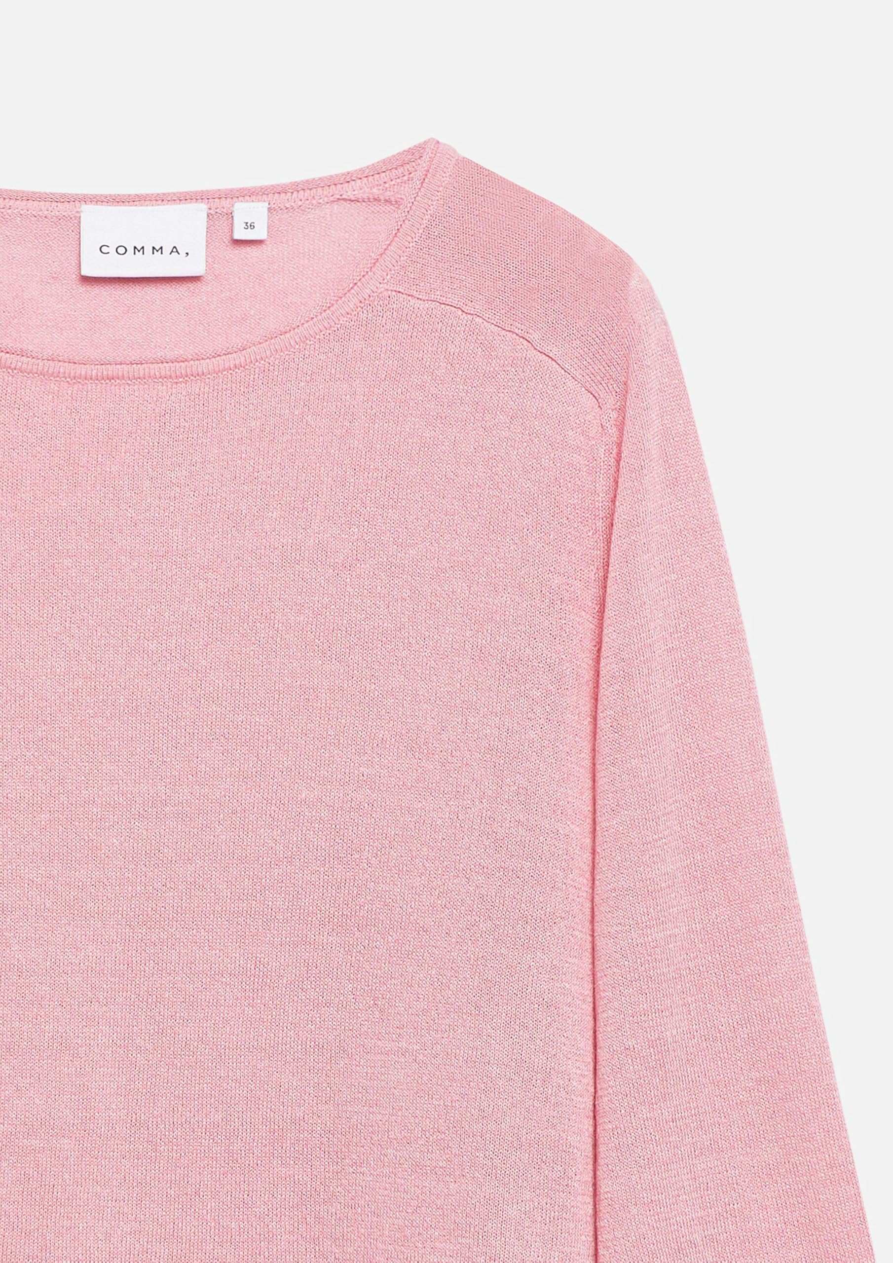 comma-feinstrick-pullover-damen-gr-42-3-4-arm-rosa image 6
