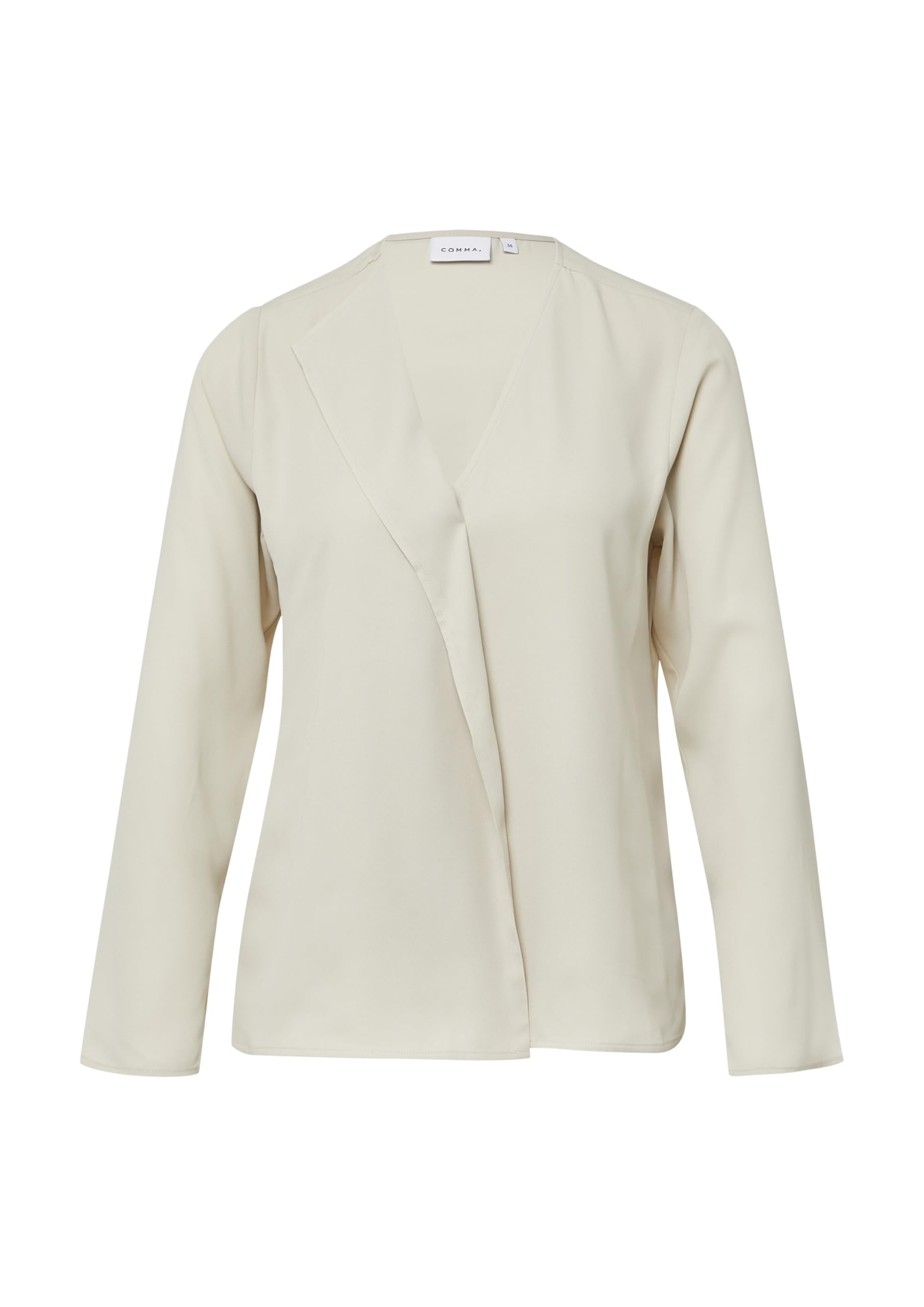 comma-blouses-feminine-bluse-langarm-beige image 3