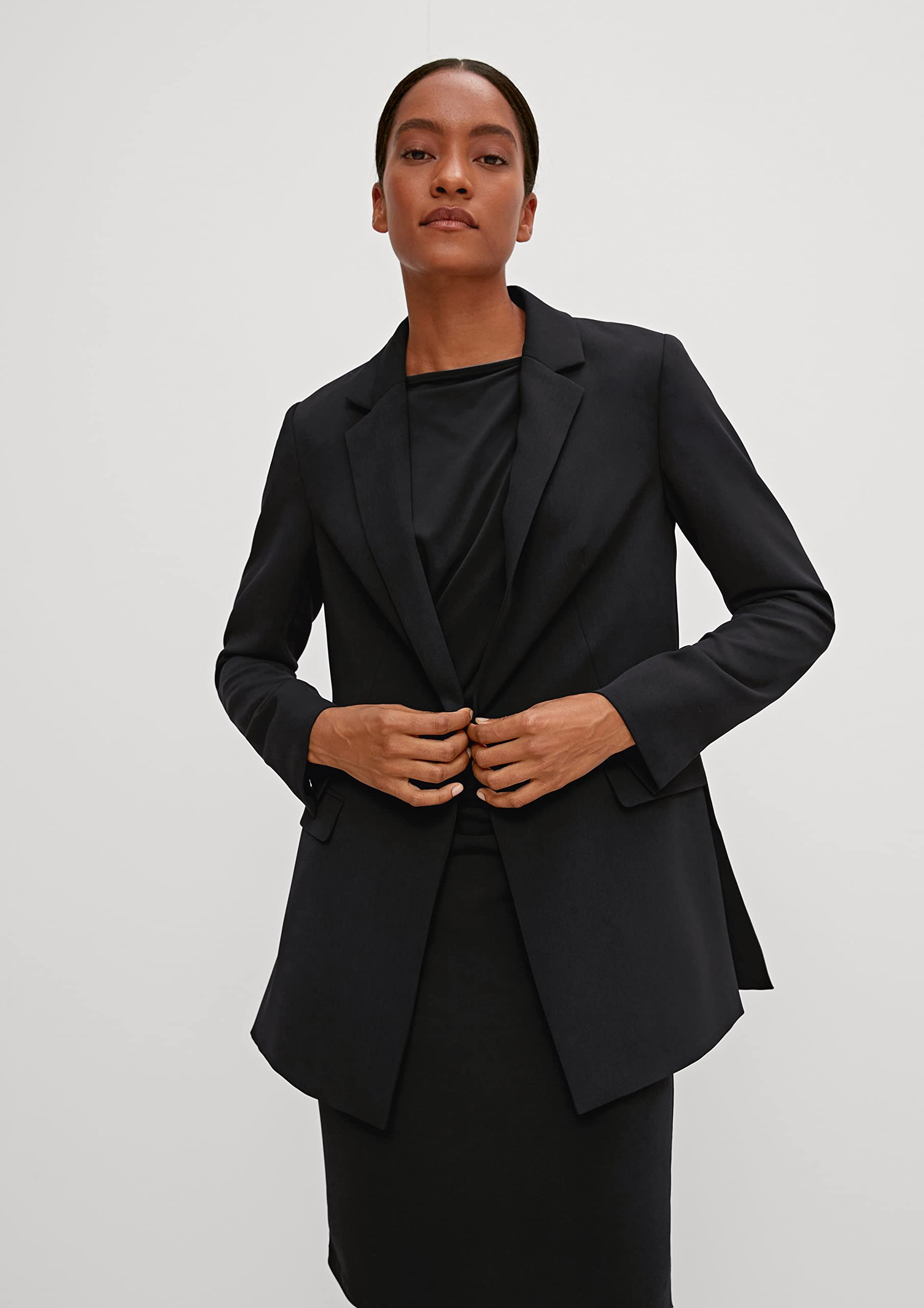 comma-blazers-business-blazer-twill-reverskragen-damen image 4