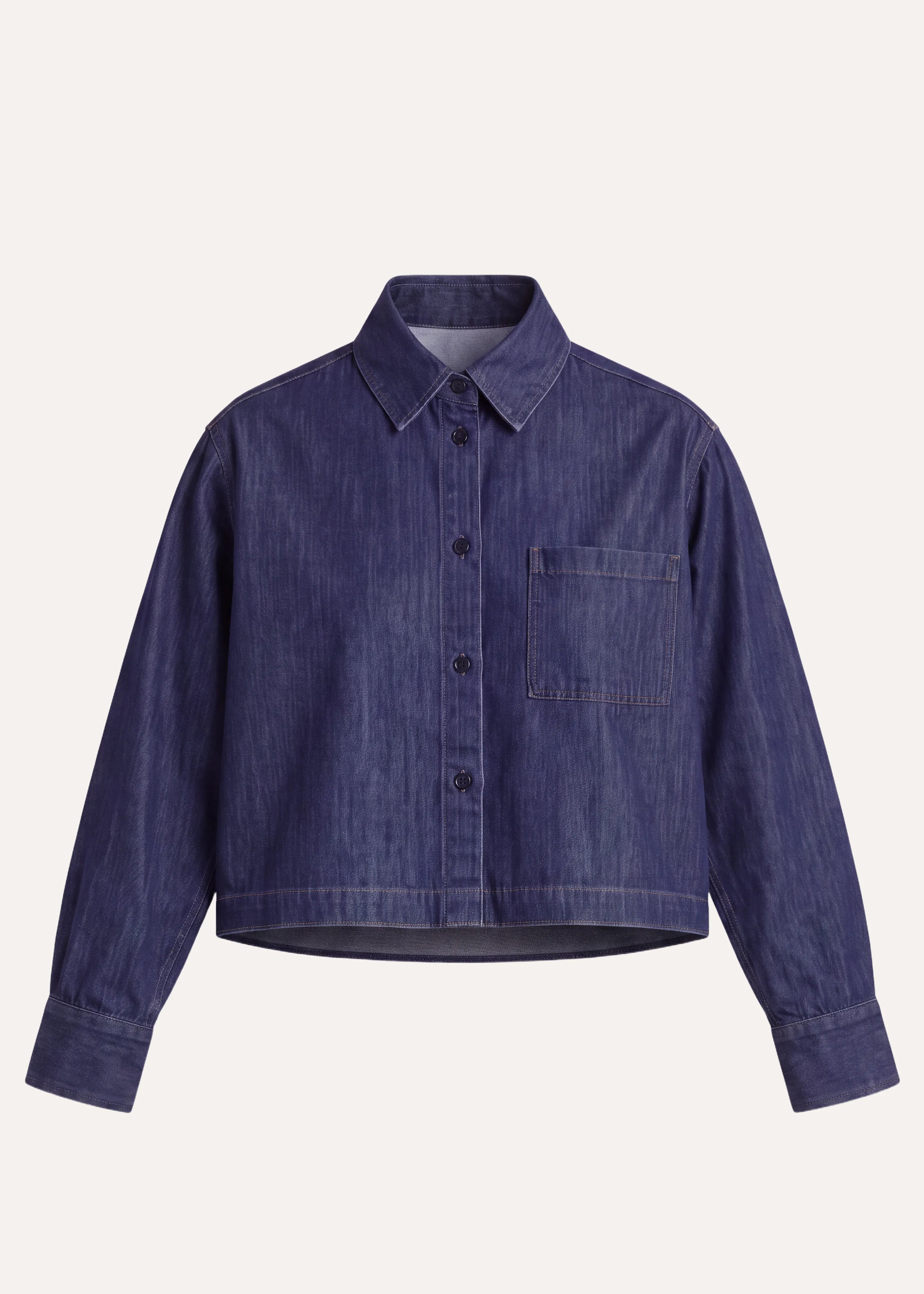 la-f-e-marabout-e-dory-jeanshemd-brut-blau-kurz-oversize-damen image 6